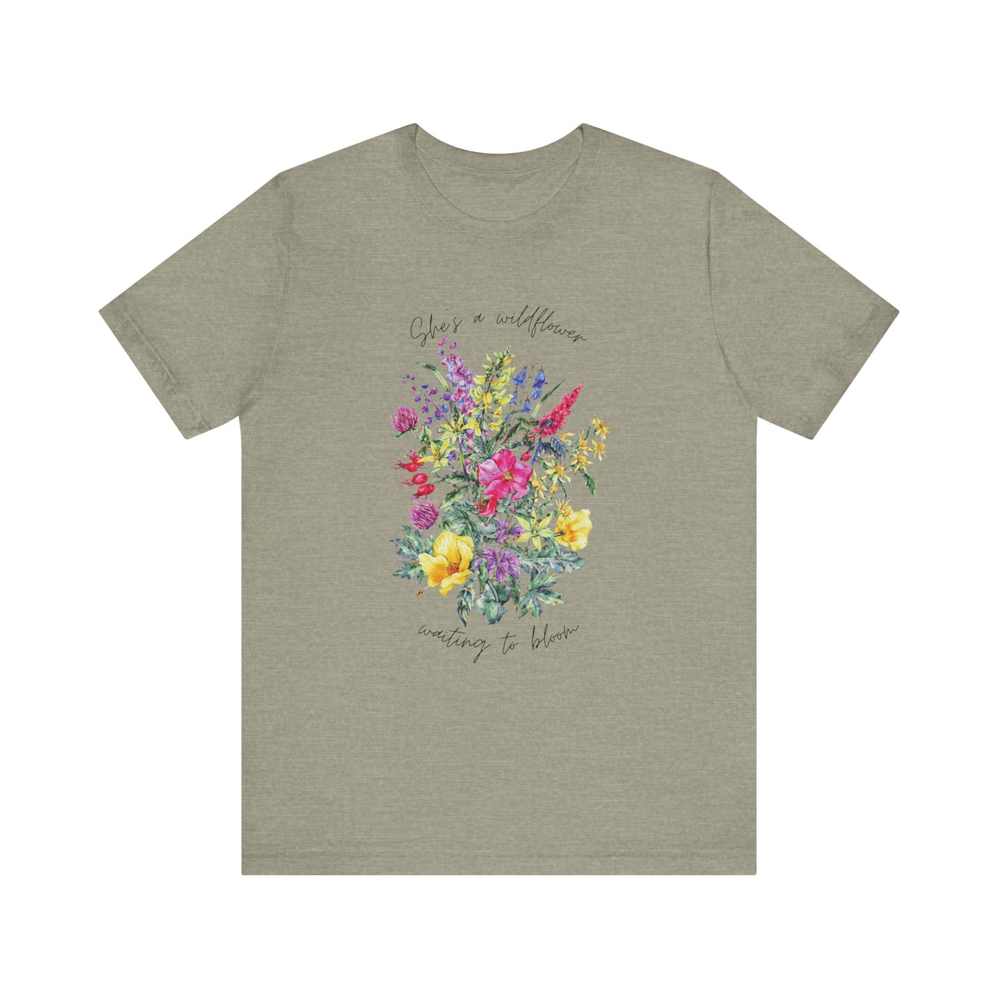 Wildflowers Shirt, Spring flowers shirt, Wildflower Tshirt, Floral Tshirt, Ladies Shirts, Garden Lover Shirt, Nature Lover Shirt