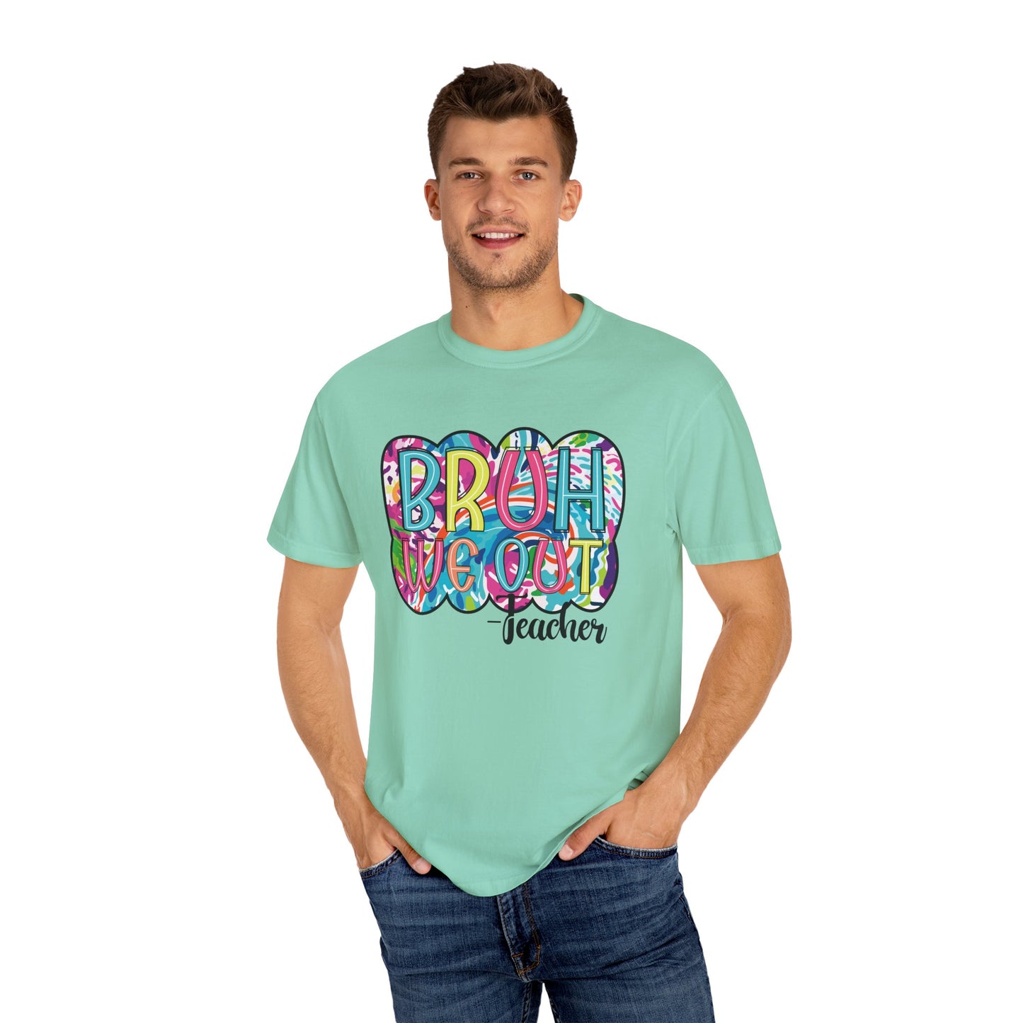 Bruh We Out Teacher shirt, summertime shirt, vacation shirt, party tee, trendy tee, sophisticated tee, Teacher tee