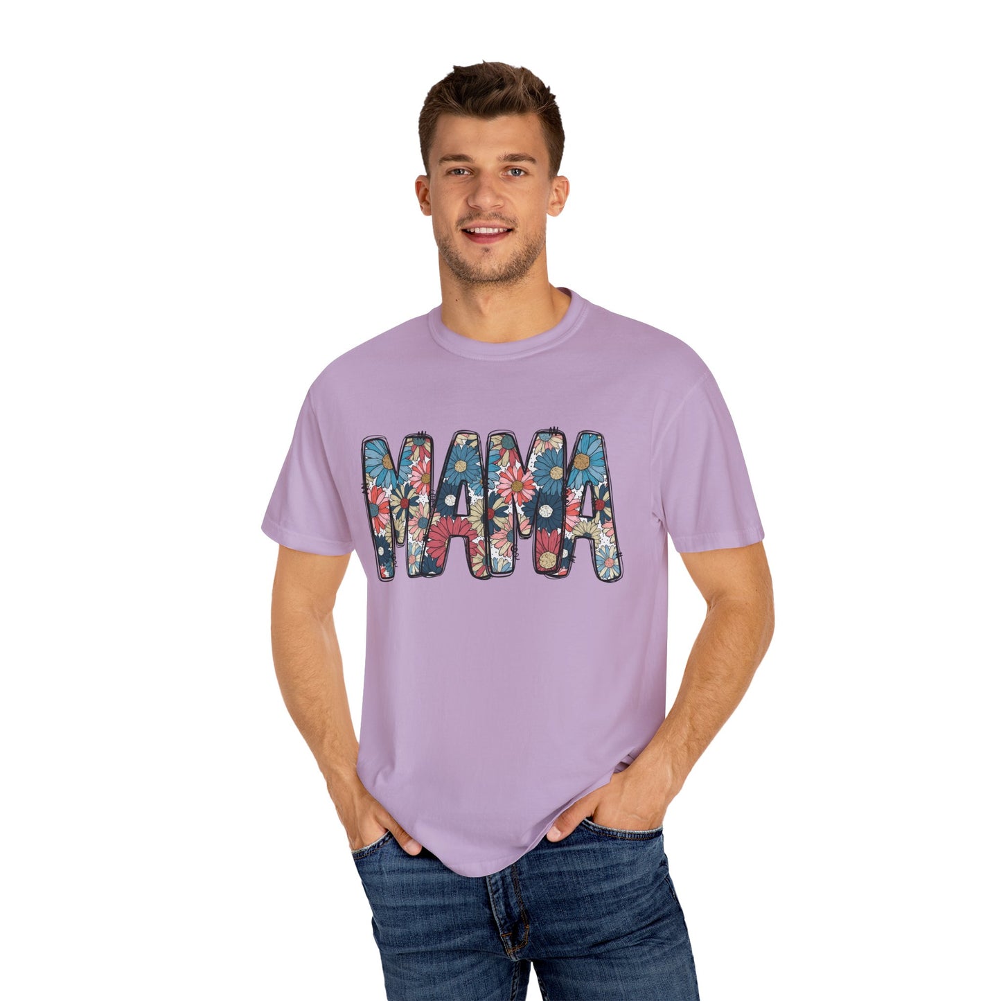Retro Floral Mama TShirt, Retro Daisy Tee, Mothers day shirt