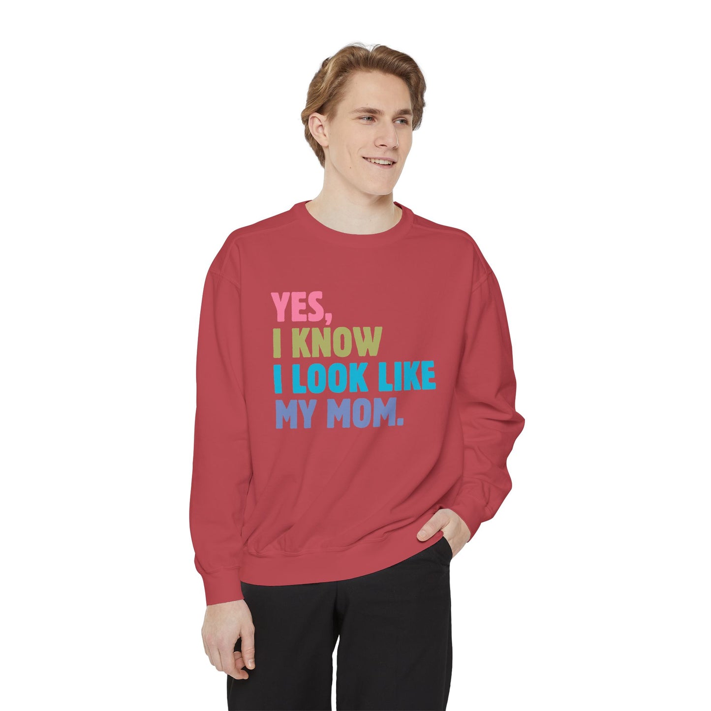 I Look Like My Mom Sweatshirt, Trendy Crewneck, Aesthetic Sweatshirt, Comfort Colors, Comfy Sweatshirt, Relaxing Sweatshirt