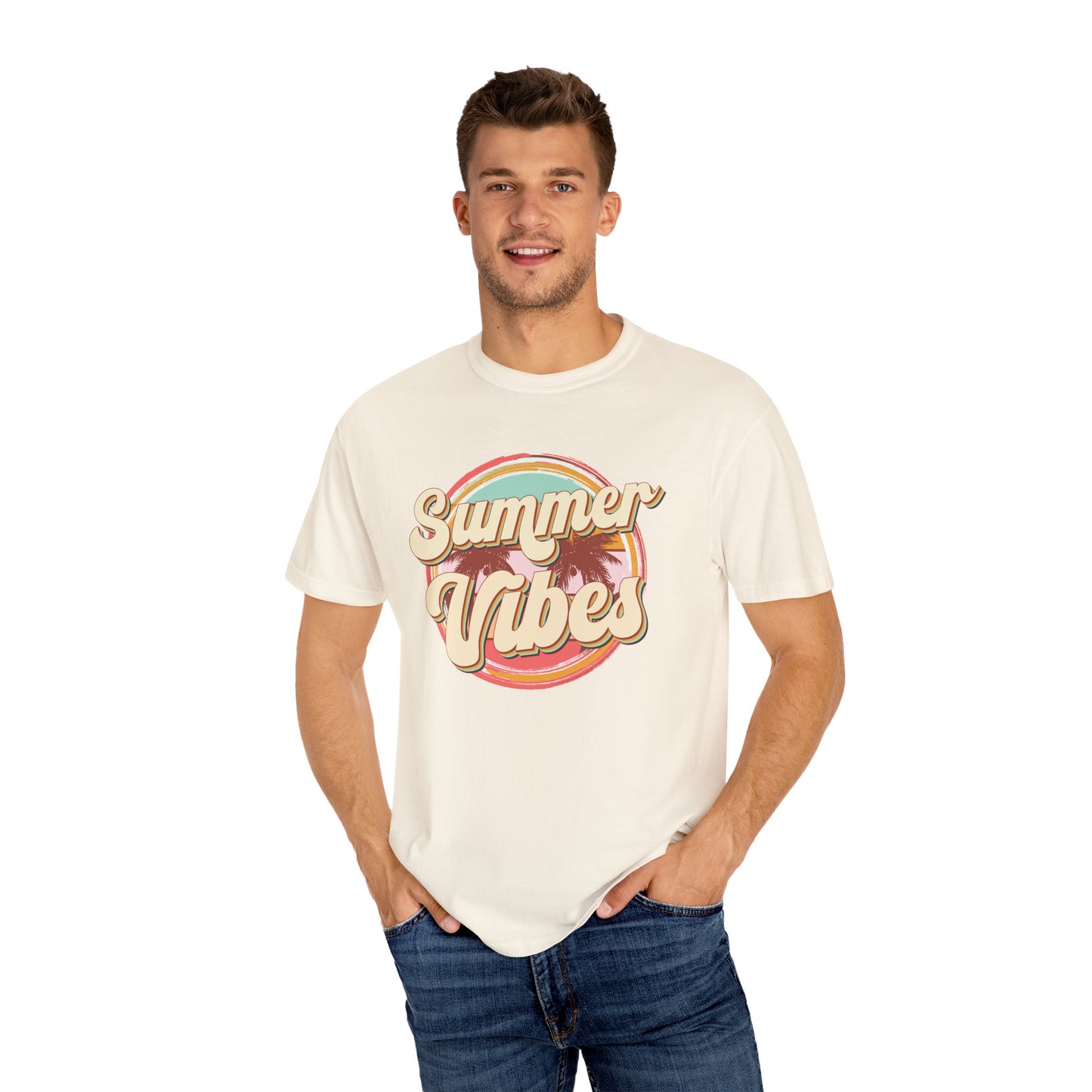Summer vibes shirt, summertime shirt, vacation shirt, party tee, trendy tee, sophisticated tee, beach vibes tee