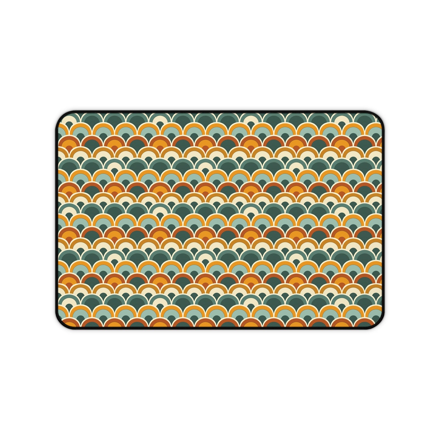 Earthy Overlapping Arches Desk Mat