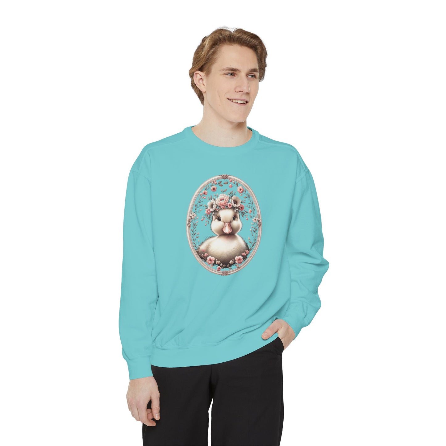 Baby Duckling Sweatshirt Coquette Sweatshirt Trendy Crewneck Aesthetic Sweatshirt Cute Sweatshirt Gift For Her Comfort Colors Sweatshirt