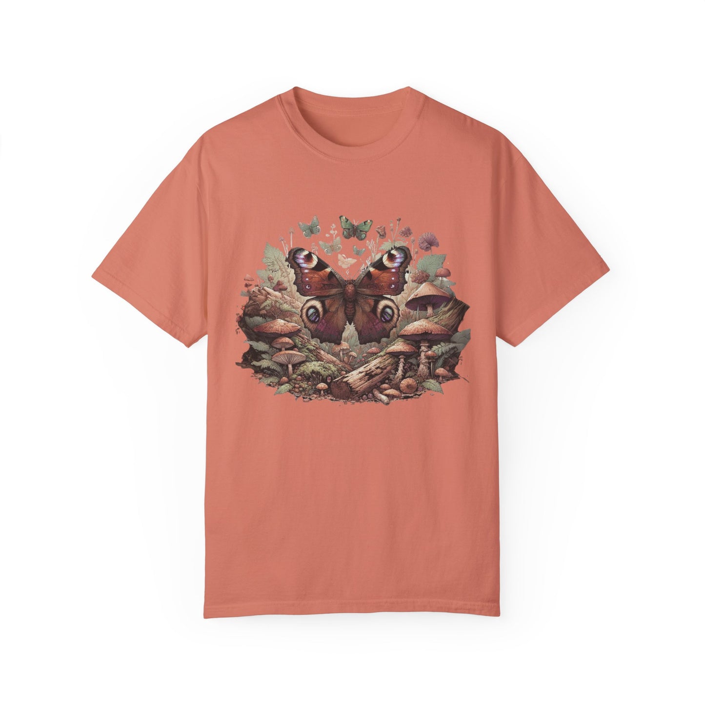 Mystical Goblincore Moth & Mushroom Shirt | Fairycore Whimsigoth Tee | Earth Day Entomology | Animal Kingdom