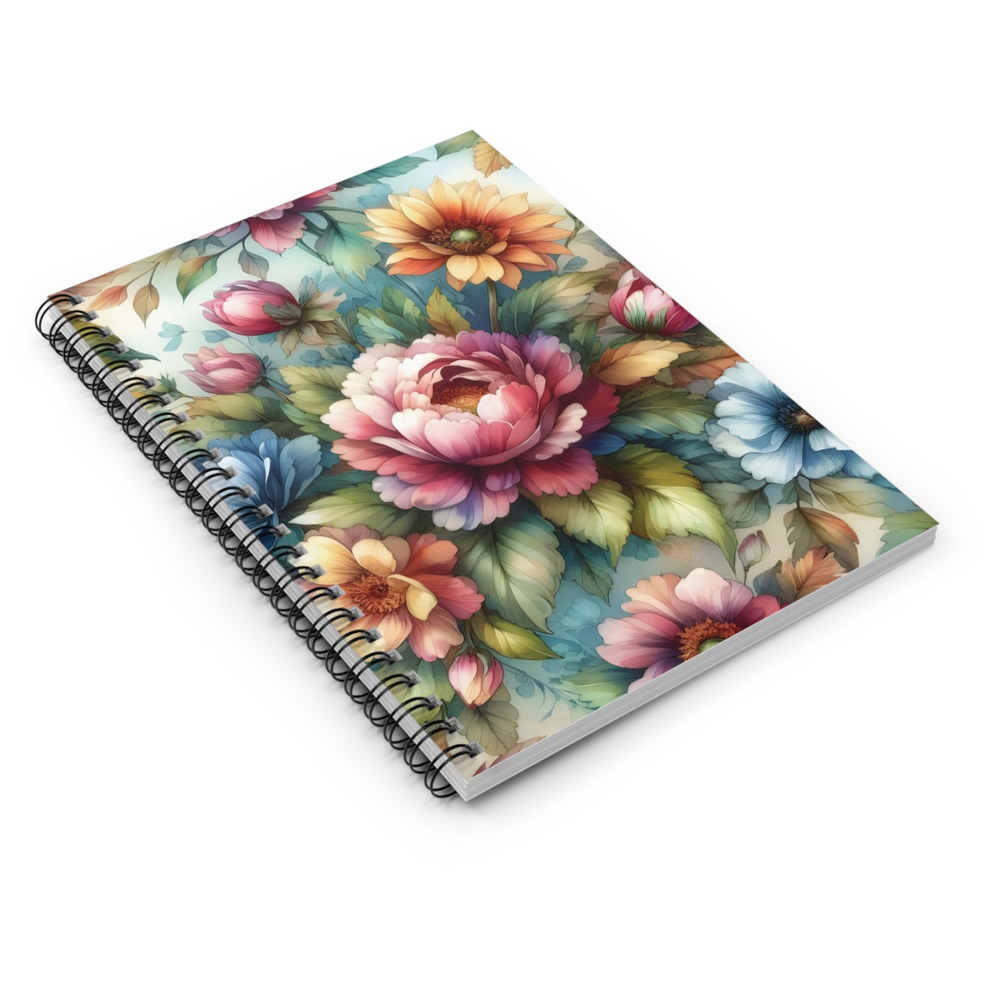 Coquette Floral Spiral Notebook - Ruled Line