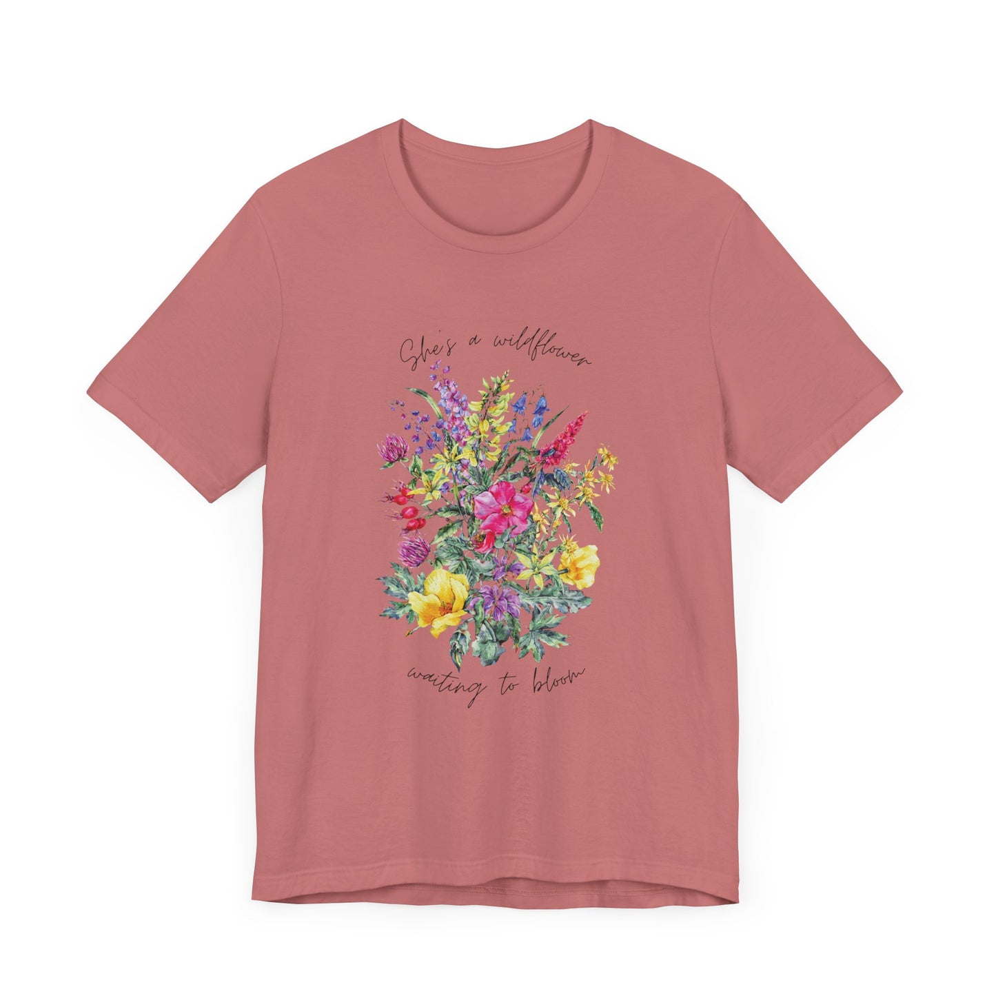 Wildflowers Shirt, Spring flowers shirt, Wildflower Tshirt, Floral Tshirt, Ladies Shirts, Garden Lover Shirt, Nature Lover Shirt