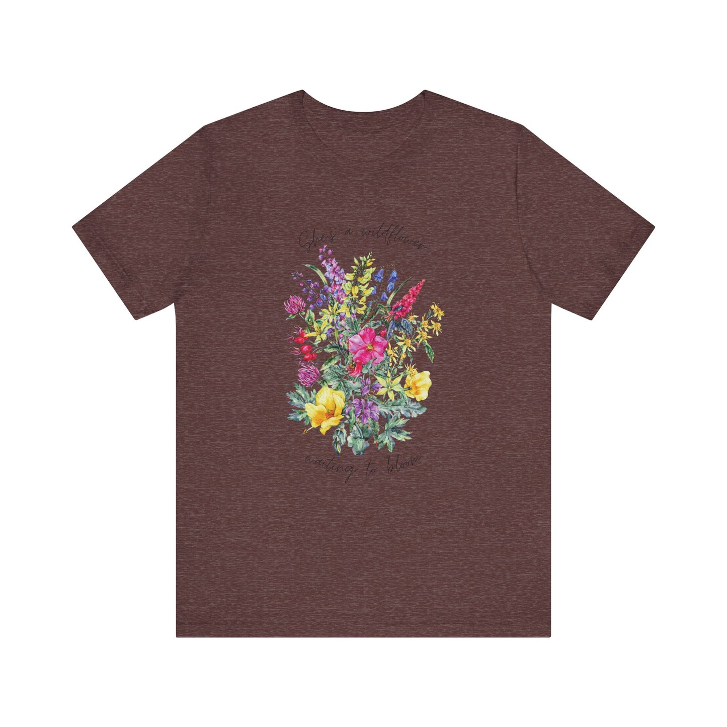 Wildflowers Shirt, Spring flowers shirt, Wildflower Tshirt, Floral Tshirt, Ladies Shirts, Garden Lover Shirt, Nature Lover Shirt