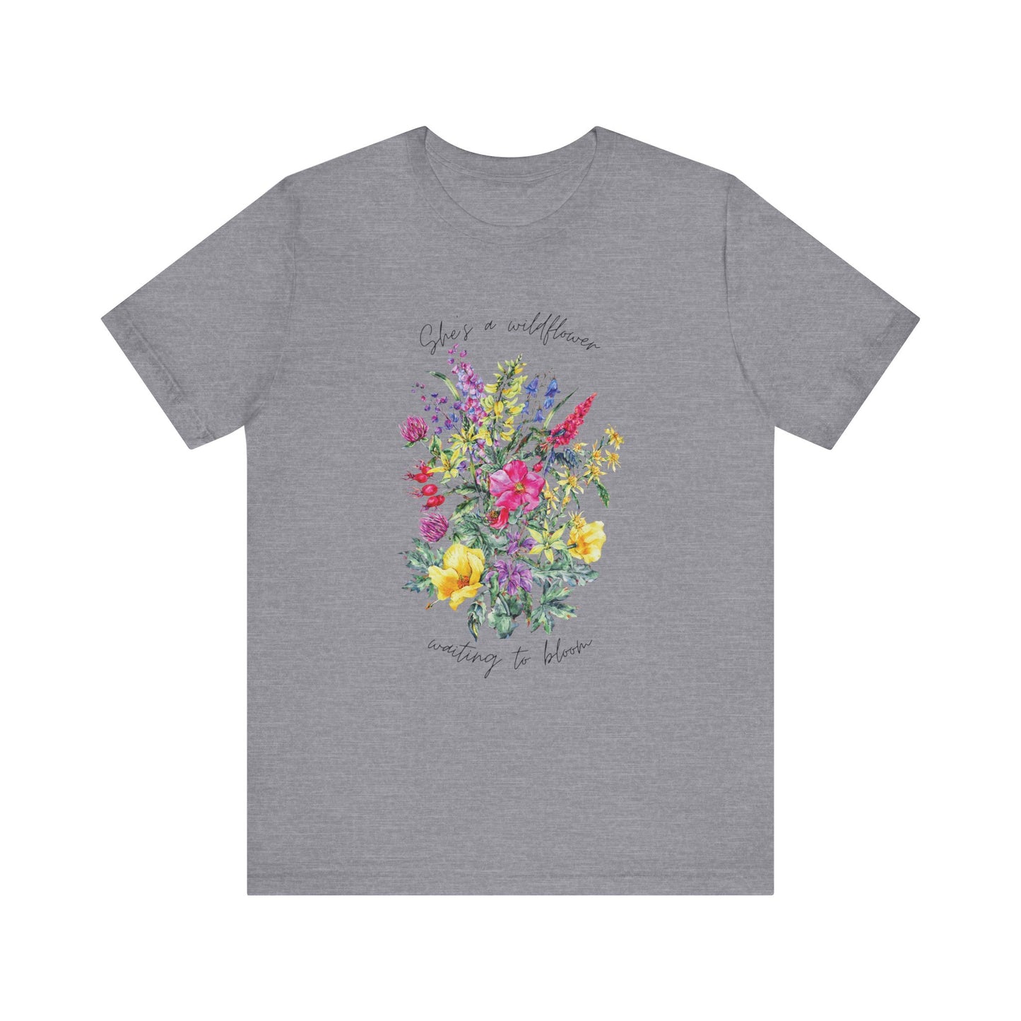 Wildflowers Shirt, Spring flowers shirt, Wildflower Tshirt, Floral Tshirt, Ladies Shirts, Garden Lover Shirt, Nature Lover Shirt