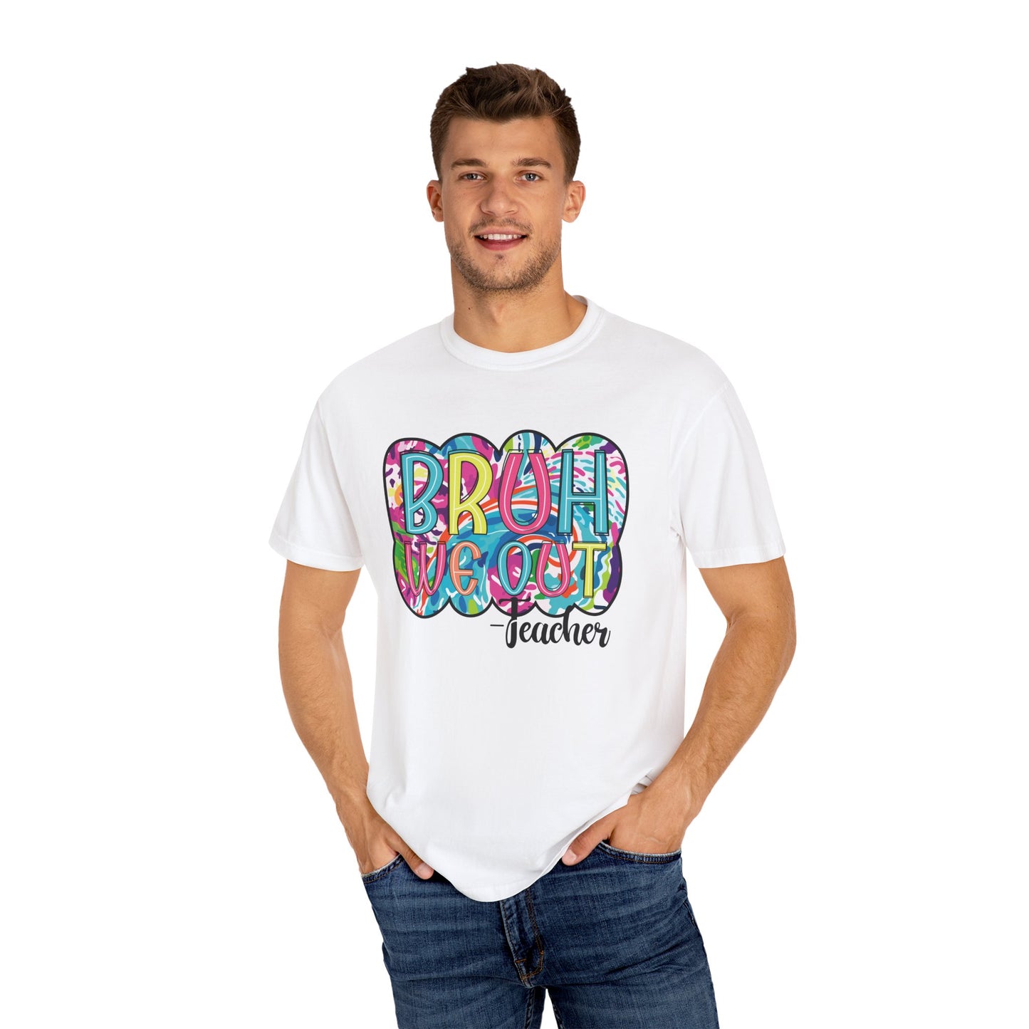 Bruh We Out Teacher shirt, summertime shirt, vacation shirt, party tee, trendy tee, sophisticated tee, Teacher tee