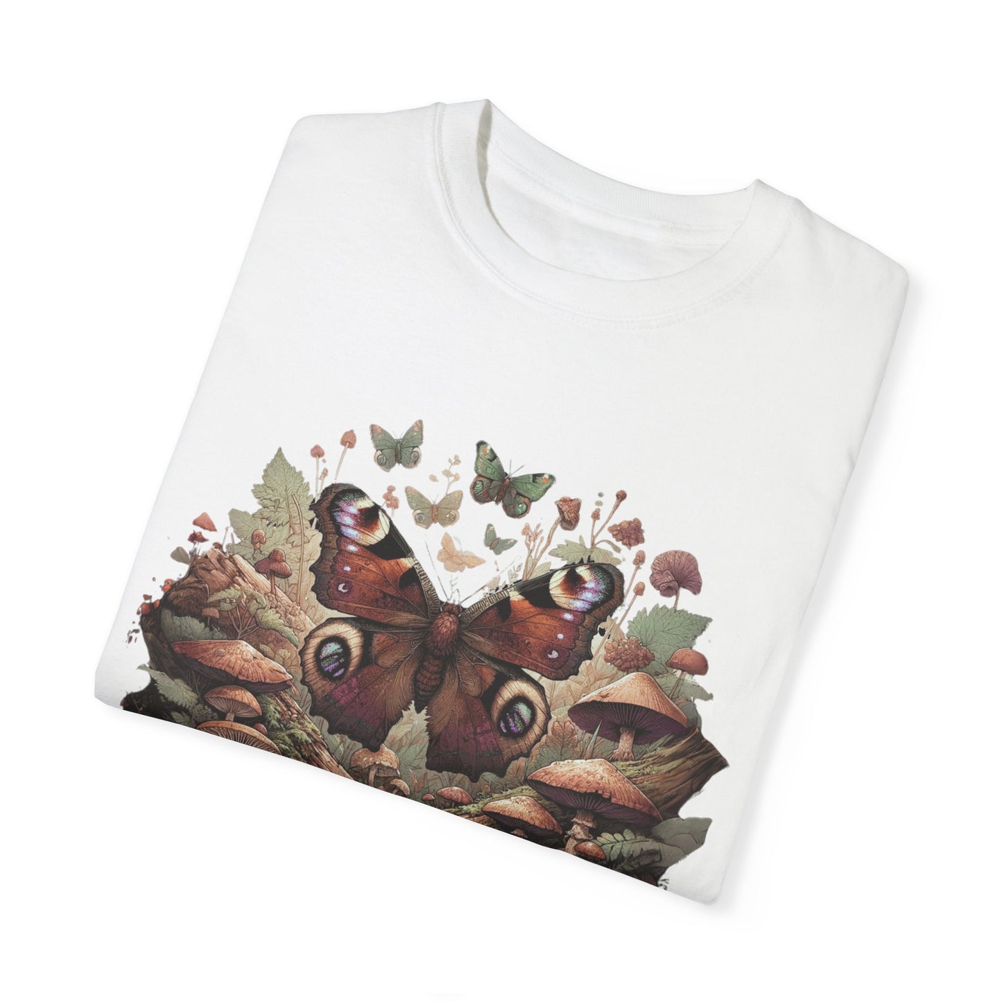 Mystical Goblincore Moth & Mushroom Shirt | Fairycore Whimsigoth Tee | Earth Day Entomology | Animal Kingdom