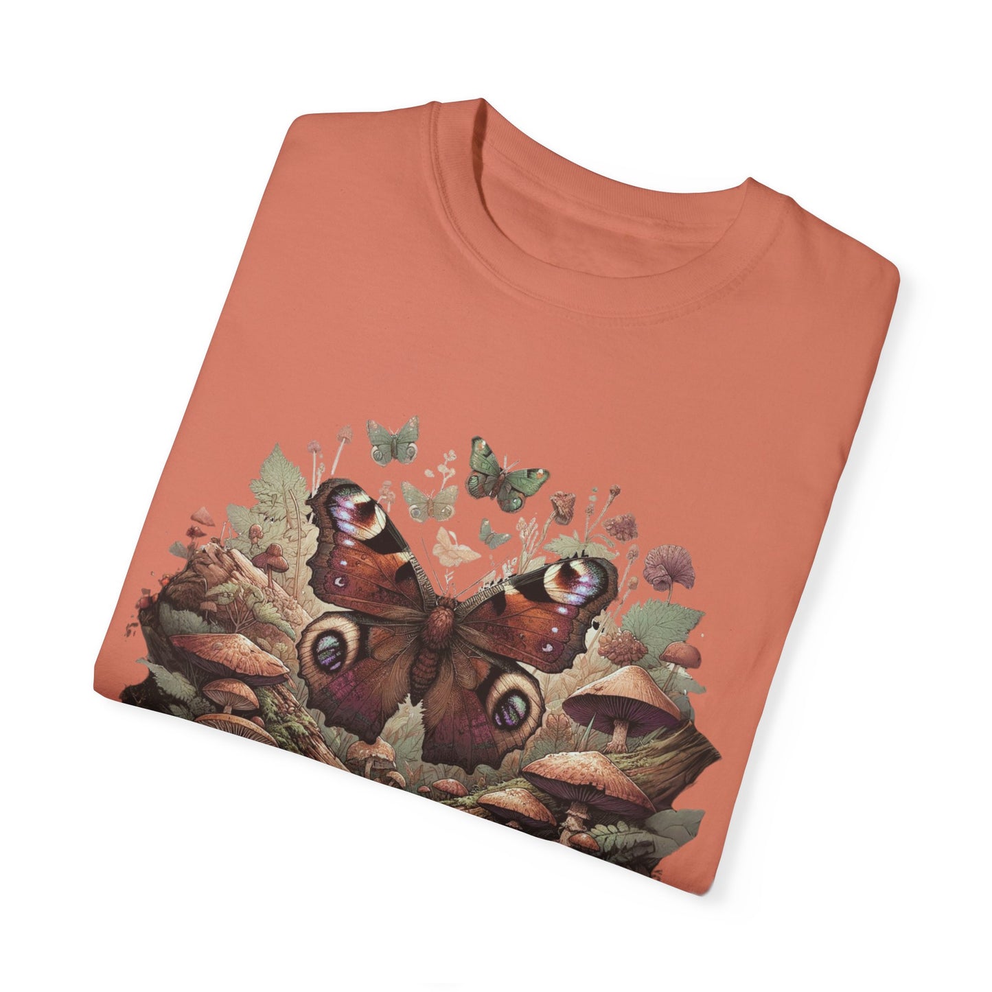Mystical Goblincore Moth & Mushroom Shirt | Fairycore Whimsigoth Tee | Earth Day Entomology | Animal Kingdom