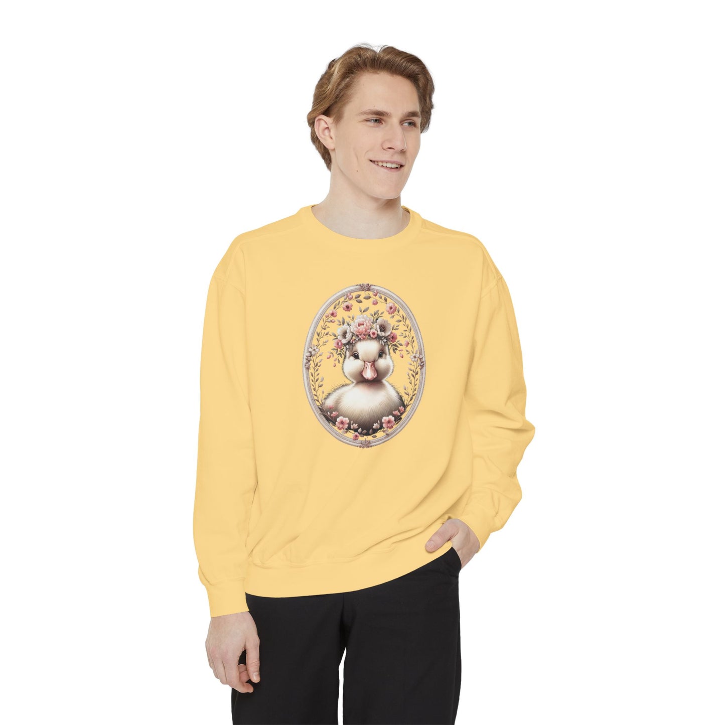 Baby Duckling Sweatshirt Coquette Sweatshirt Trendy Crewneck Aesthetic Sweatshirt Cute Sweatshirt Gift For Her Comfort Colors Sweatshirt