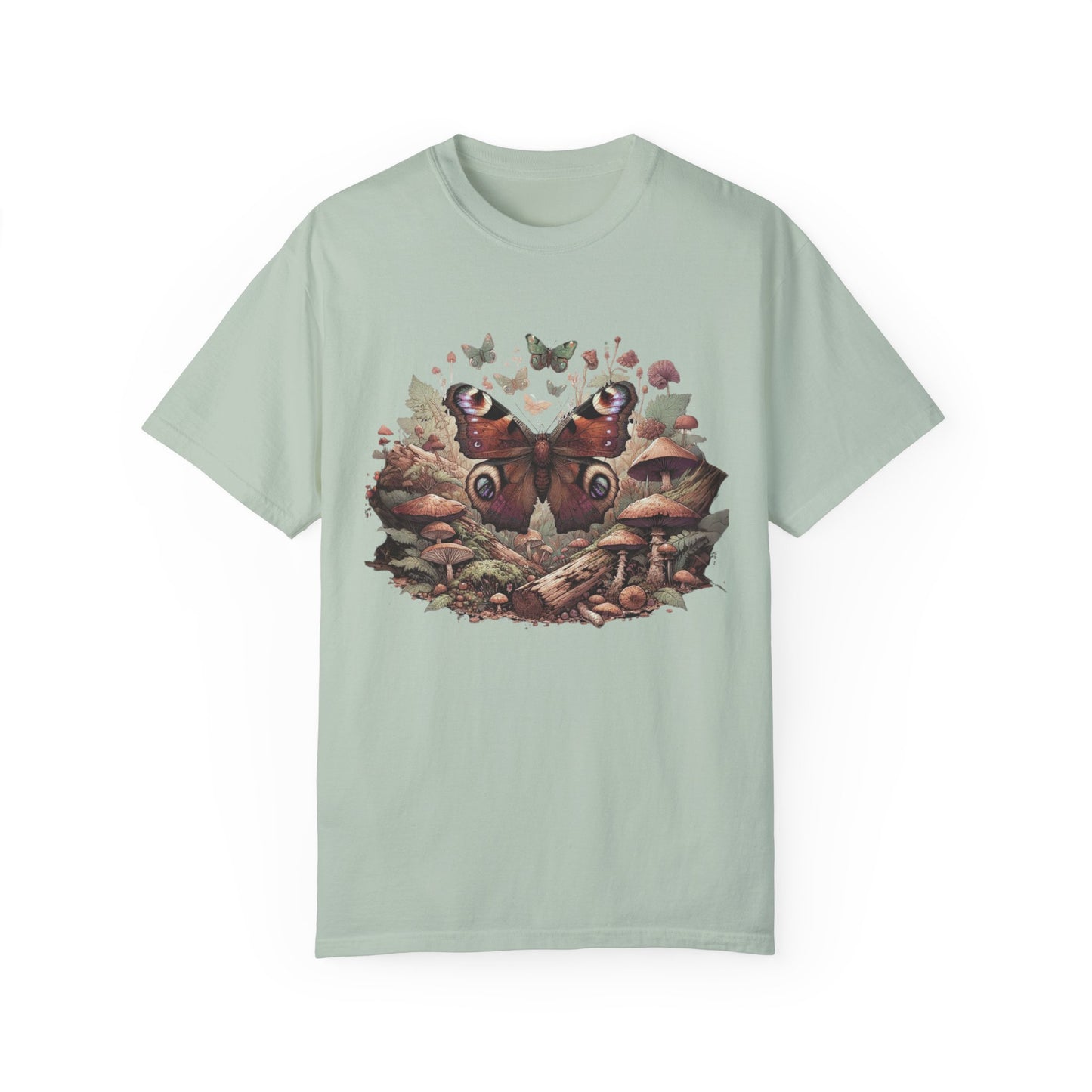 Mystical Goblincore Moth & Mushroom Shirt | Fairycore Whimsigoth Tee | Earth Day Entomology | Animal Kingdom