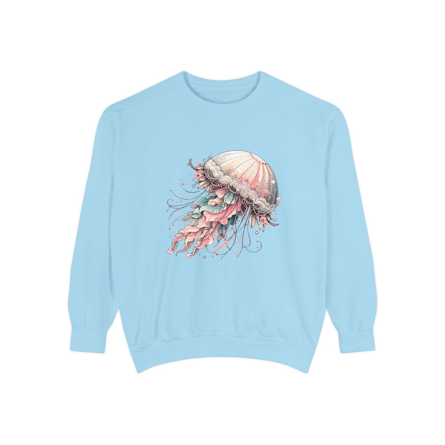 Jellyfish Dreams Sweatshirt Coquette Sweatshirt Trendy Crewneck Aesthetic Sweatshirt Cute Sweatshirt Gift For Her Comfort Colors Sweatshirt