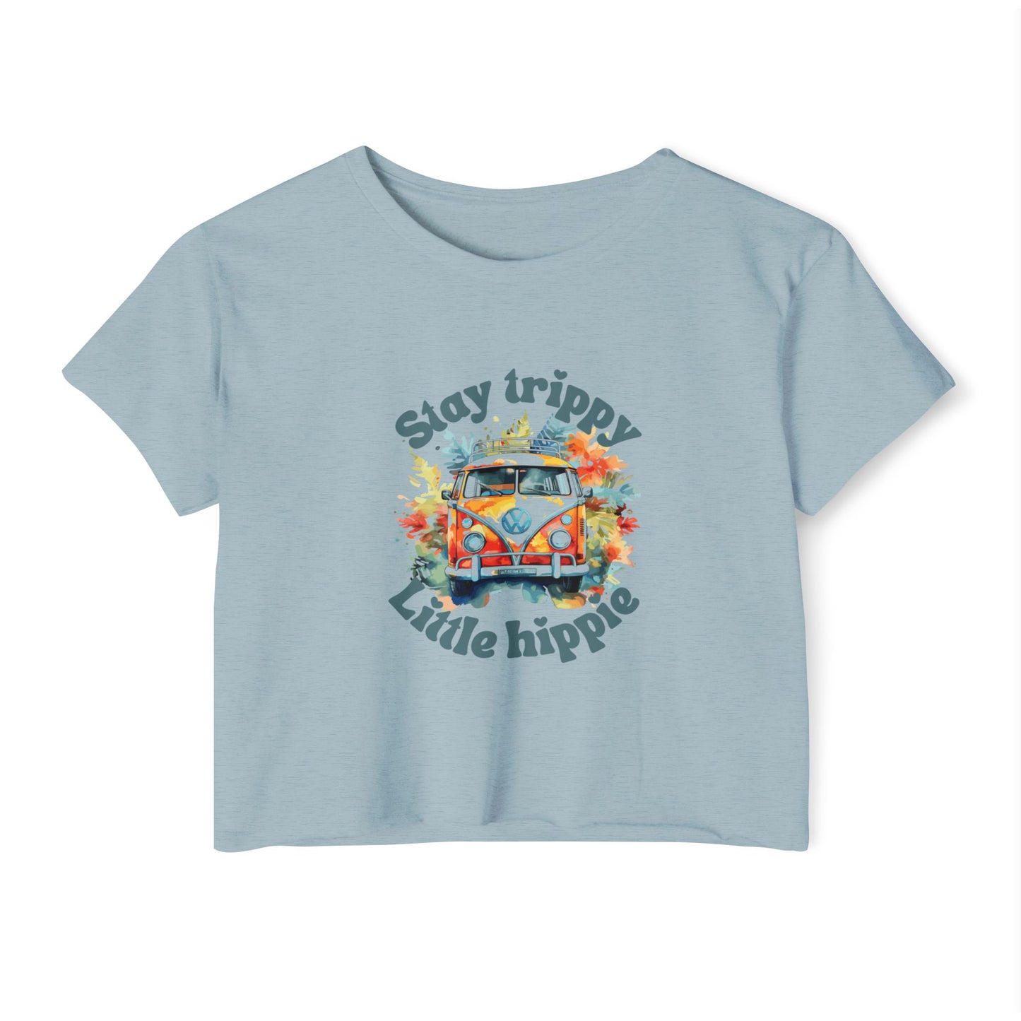Little Hippie Vibes Women's Festival Crop Top
