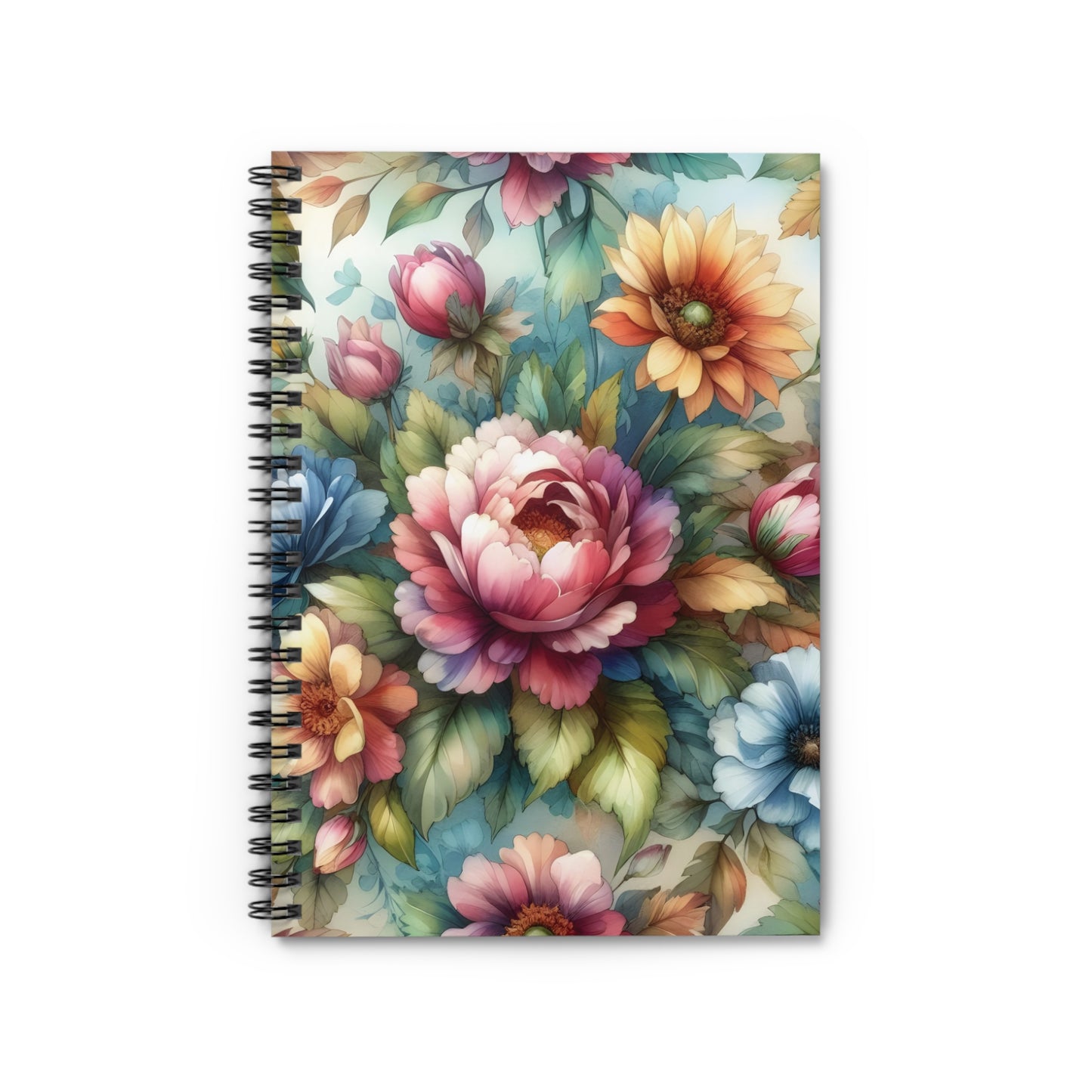 Coquette Floral Spiral Notebook - Ruled Line