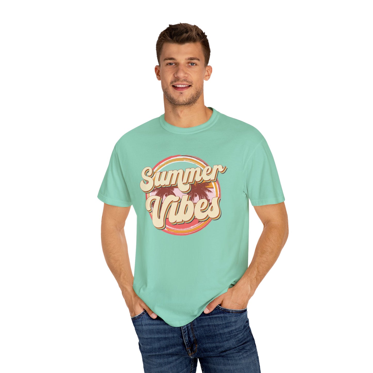 Summer vibes shirt, summertime shirt, vacation shirt, party tee, trendy tee, sophisticated tee, beach vibes tee