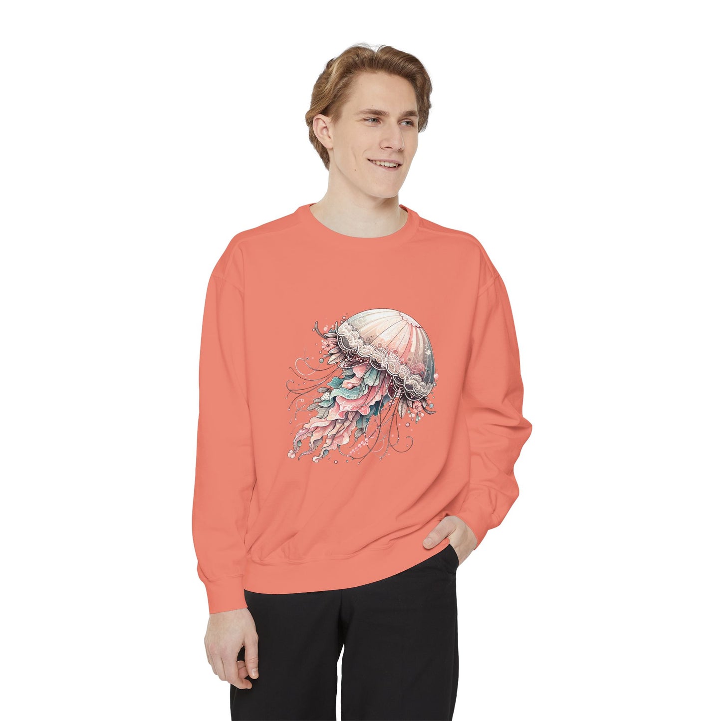 Jellyfish Dreams Sweatshirt Coquette Sweatshirt Trendy Crewneck Aesthetic Sweatshirt Cute Sweatshirt Gift For Her Comfort Colors Sweatshirt