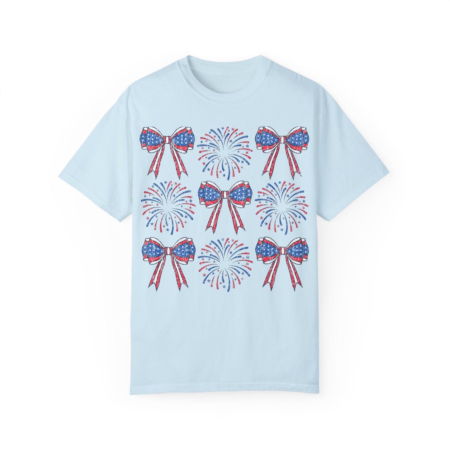 Coquette Bows TShirt, America tee, Patriotic Tee, 4th of July Shirt, Independence Day Tshirt