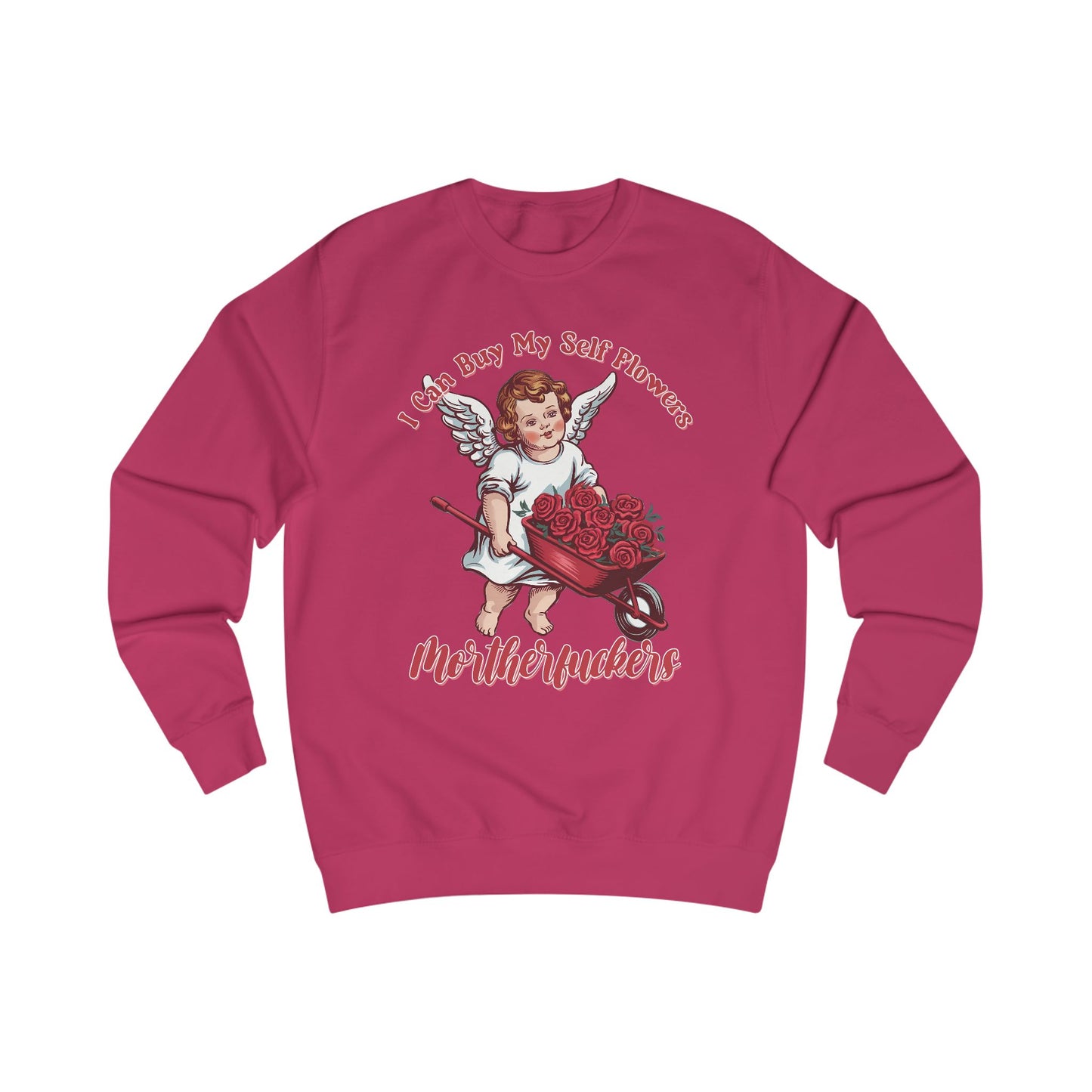 Cupid Roses Unisex Sweatshirt, Valentine's Day Gift, Funny Anti-Valentine, Self-Love Shirt, Gift for Single, Galentine's Day Jumper