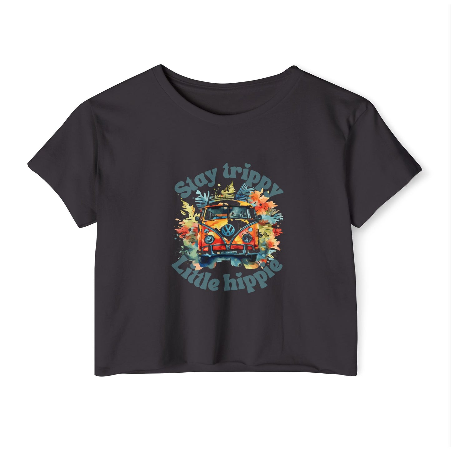 Little Hippie Vibes Women's Festival Crop Top