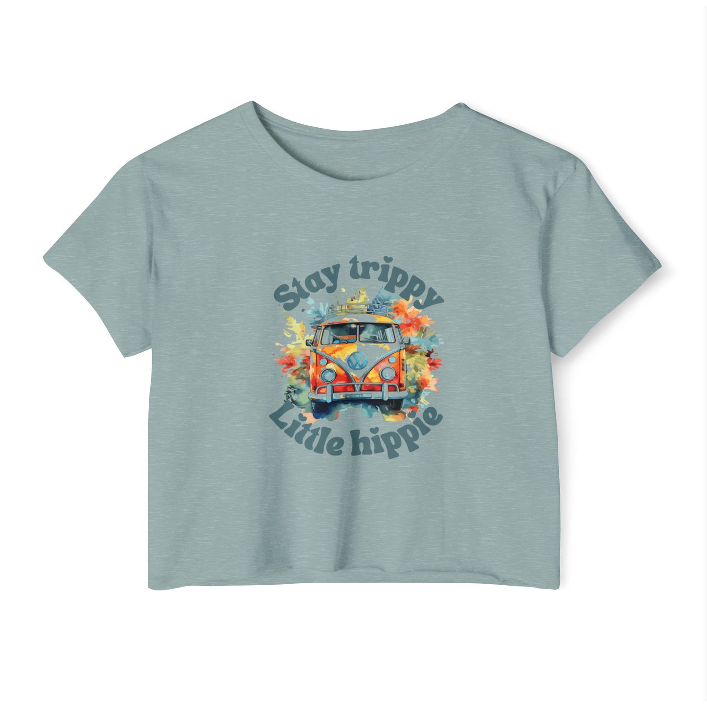 Little Hippie Vibes Women's Festival Crop Top