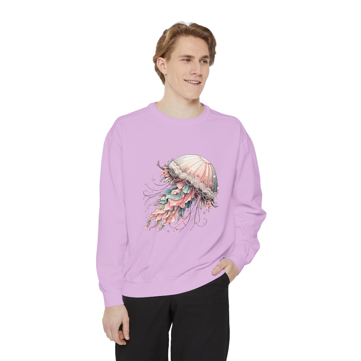 Jellyfish Dreams Sweatshirt Coquette Sweatshirt Trendy Crewneck Aesthetic Sweatshirt Cute Sweatshirt Gift For Her Comfort Colors Sweatshirt