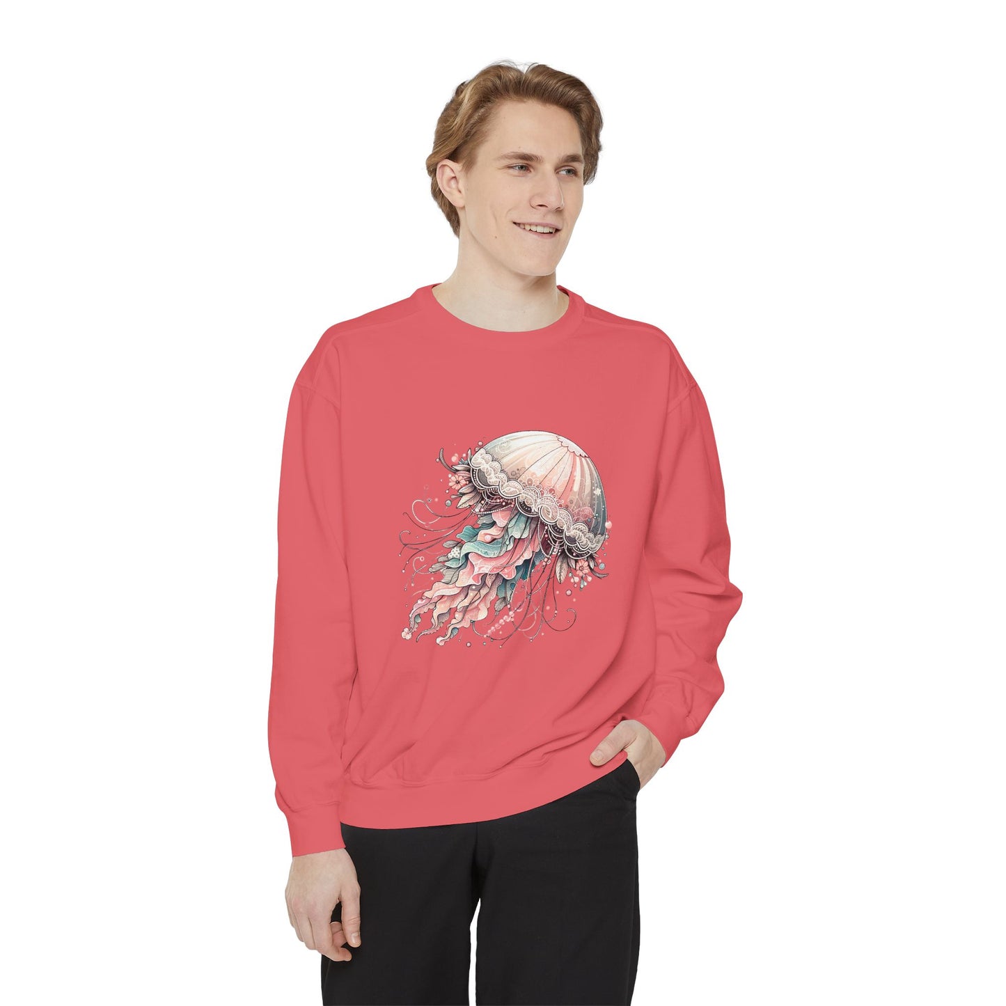 Jellyfish Dreams Sweatshirt Coquette Sweatshirt Trendy Crewneck Aesthetic Sweatshirt Cute Sweatshirt Gift For Her Comfort Colors Sweatshirt