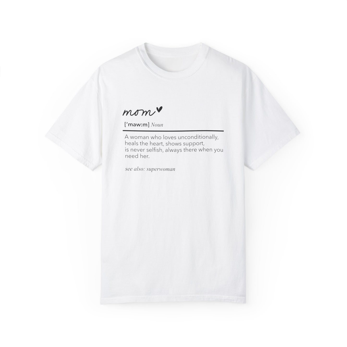 Definition of Mom shirt, summertime shirt, trendy tee, sophisticated tee, Mother's Day shirt