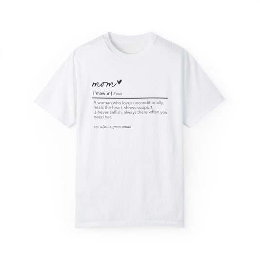 Definition of Mom shirt, summertime shirt, trendy tee, sophisticated tee, Mother's Day shirt