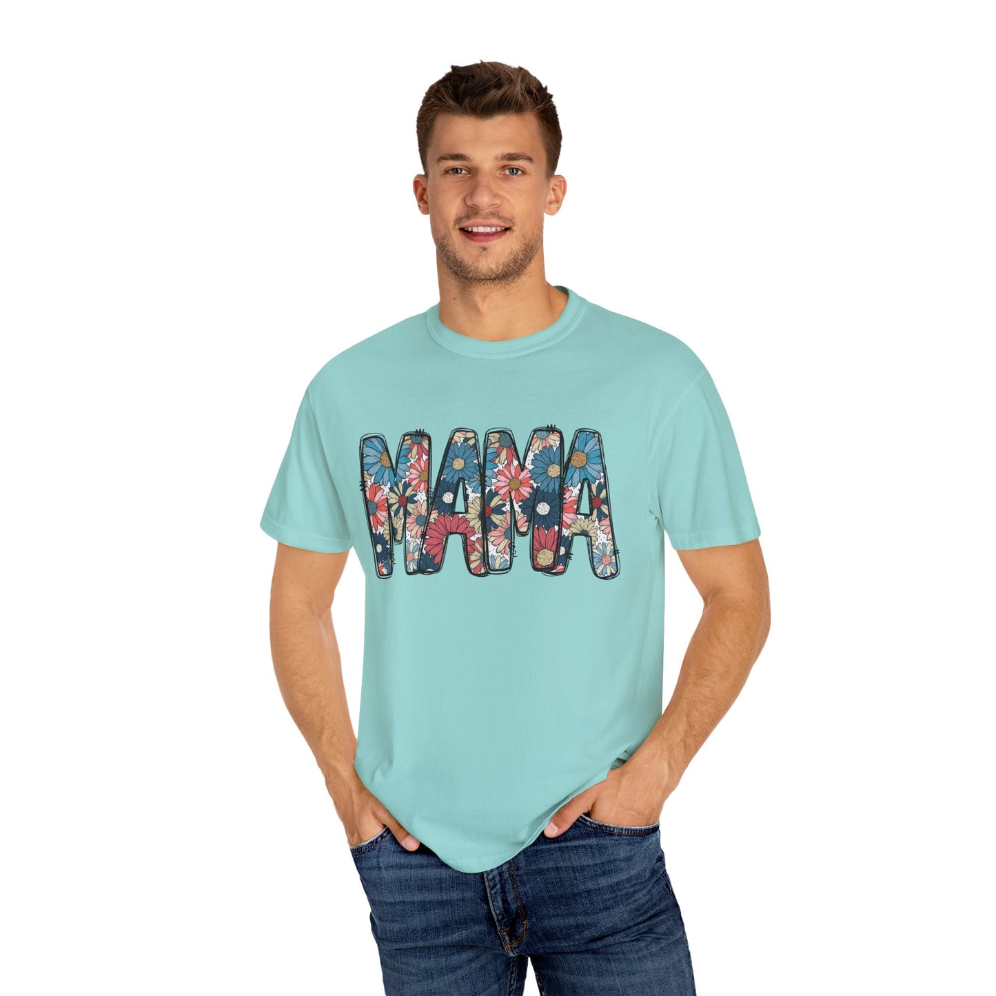 Retro Floral Mama TShirt, Retro Daisy Tee, Mothers day shirt