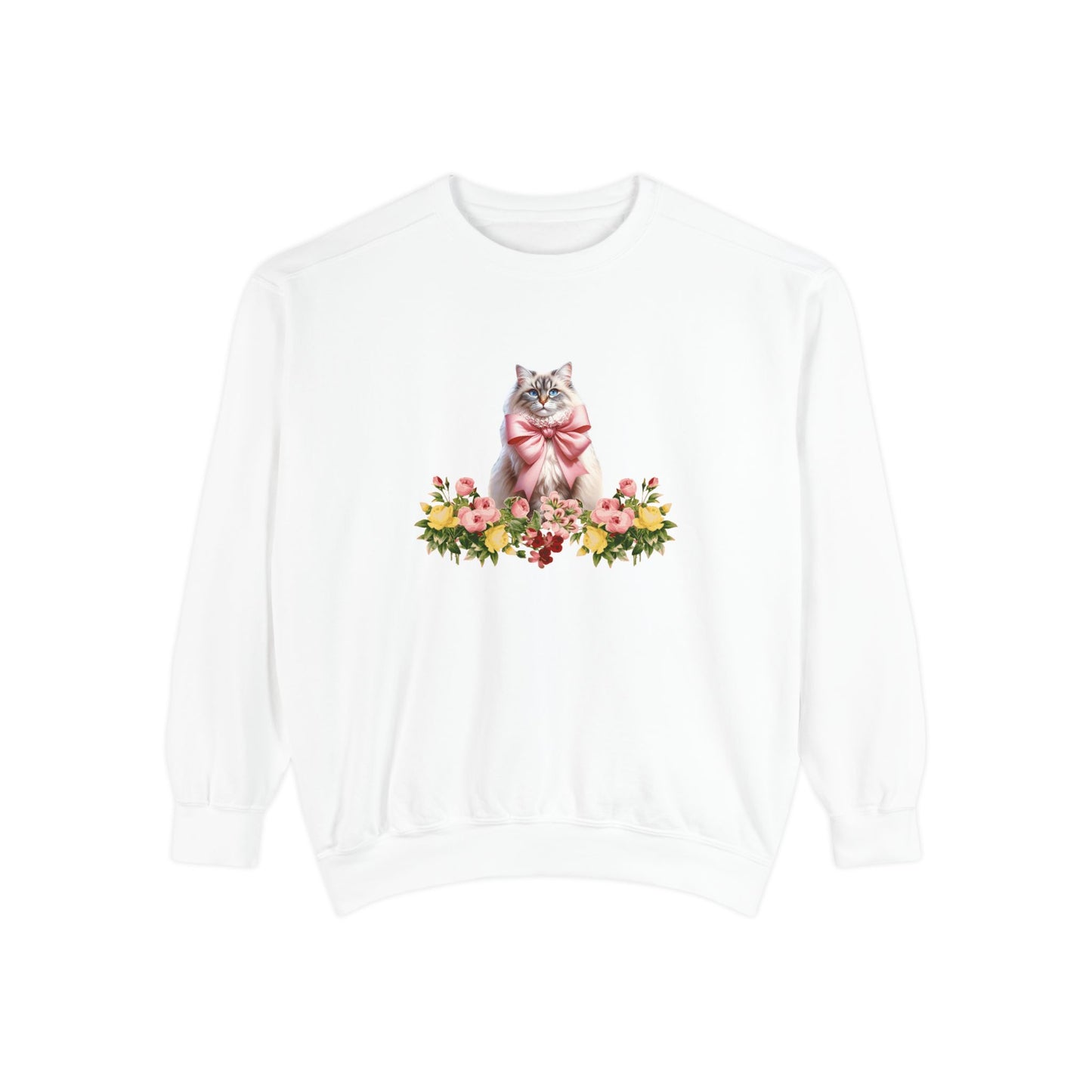 Cat Sweatshirt Coquette Sweatshirt Trendy Crewneck Aesthetic Sweatshirt Cute Sweatshirt Gift For Her Comfort Colors Sweatshirt