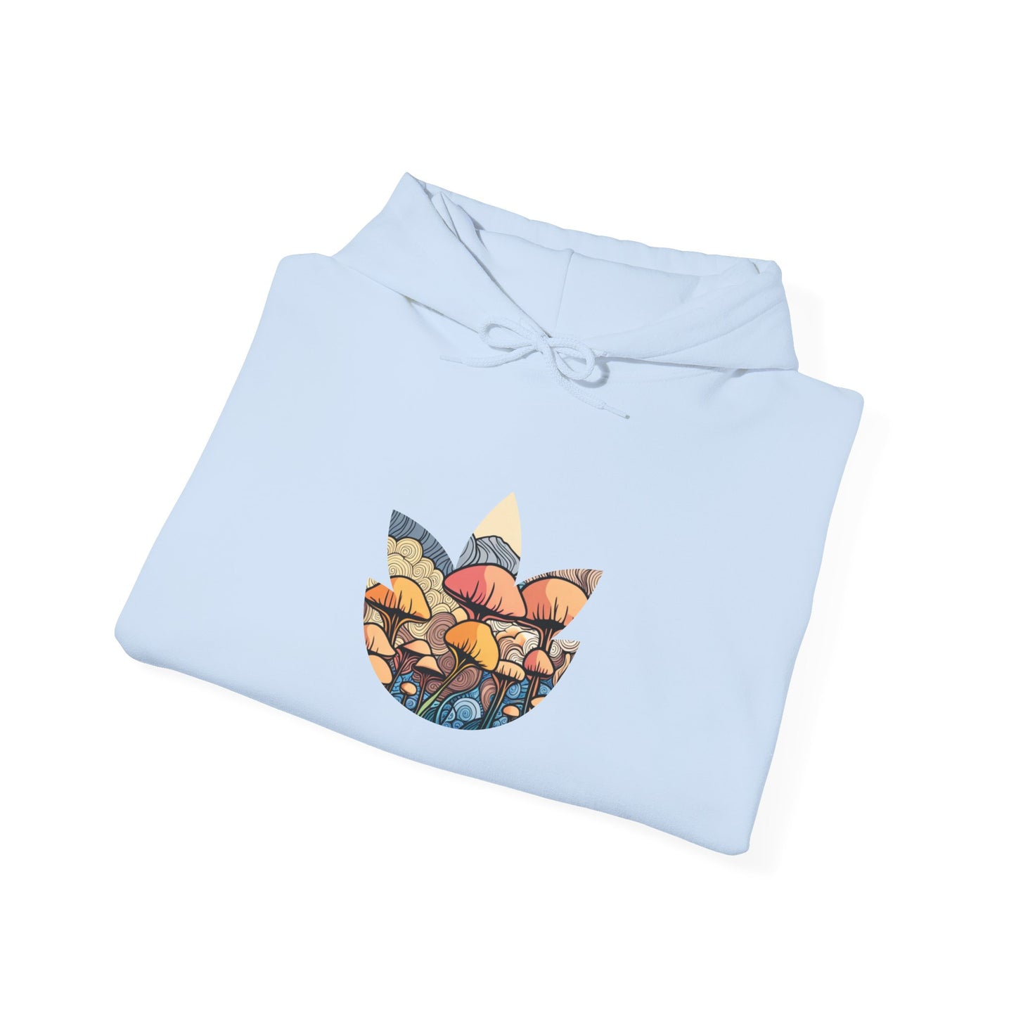 Psychedelic Mushroom Sunset Hoodie Unisex Heavy Blend™ Hooded Sweatshirt