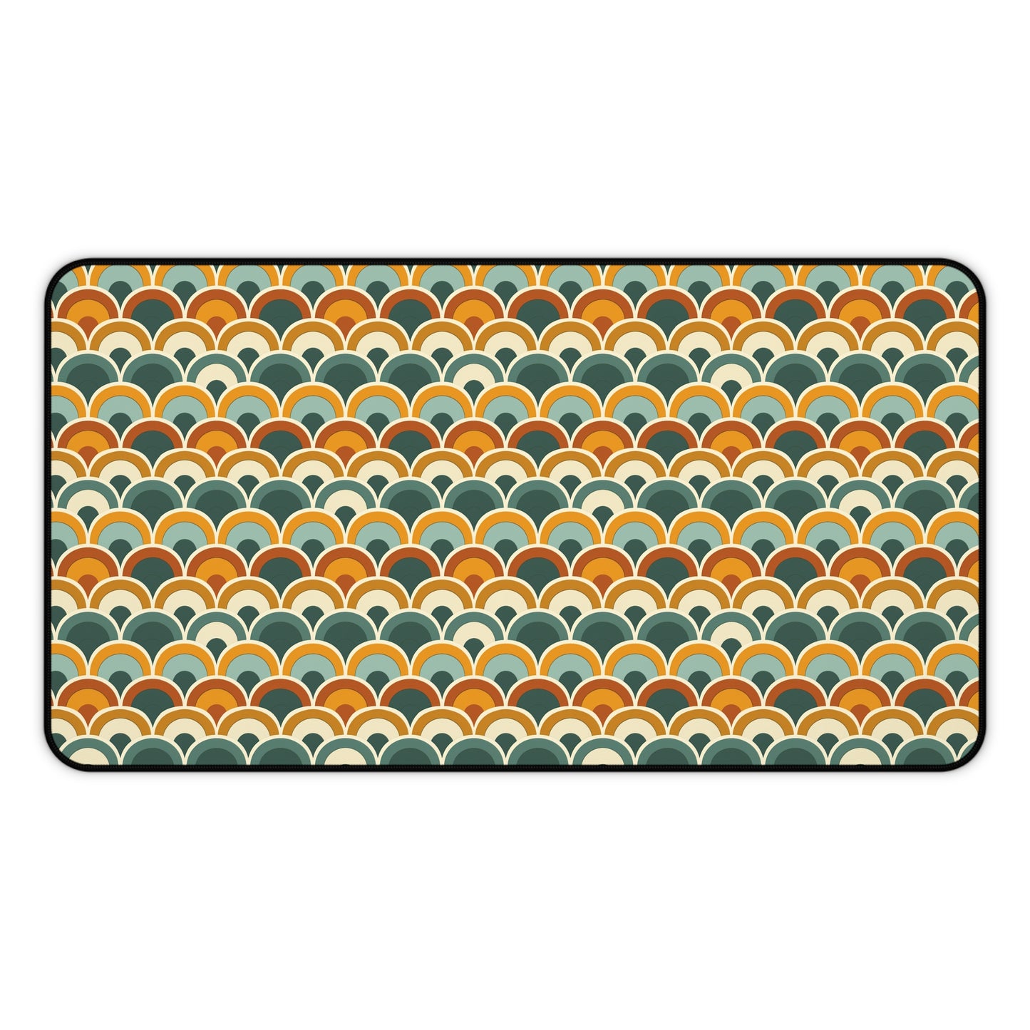 Earthy Overlapping Arches Desk Mat