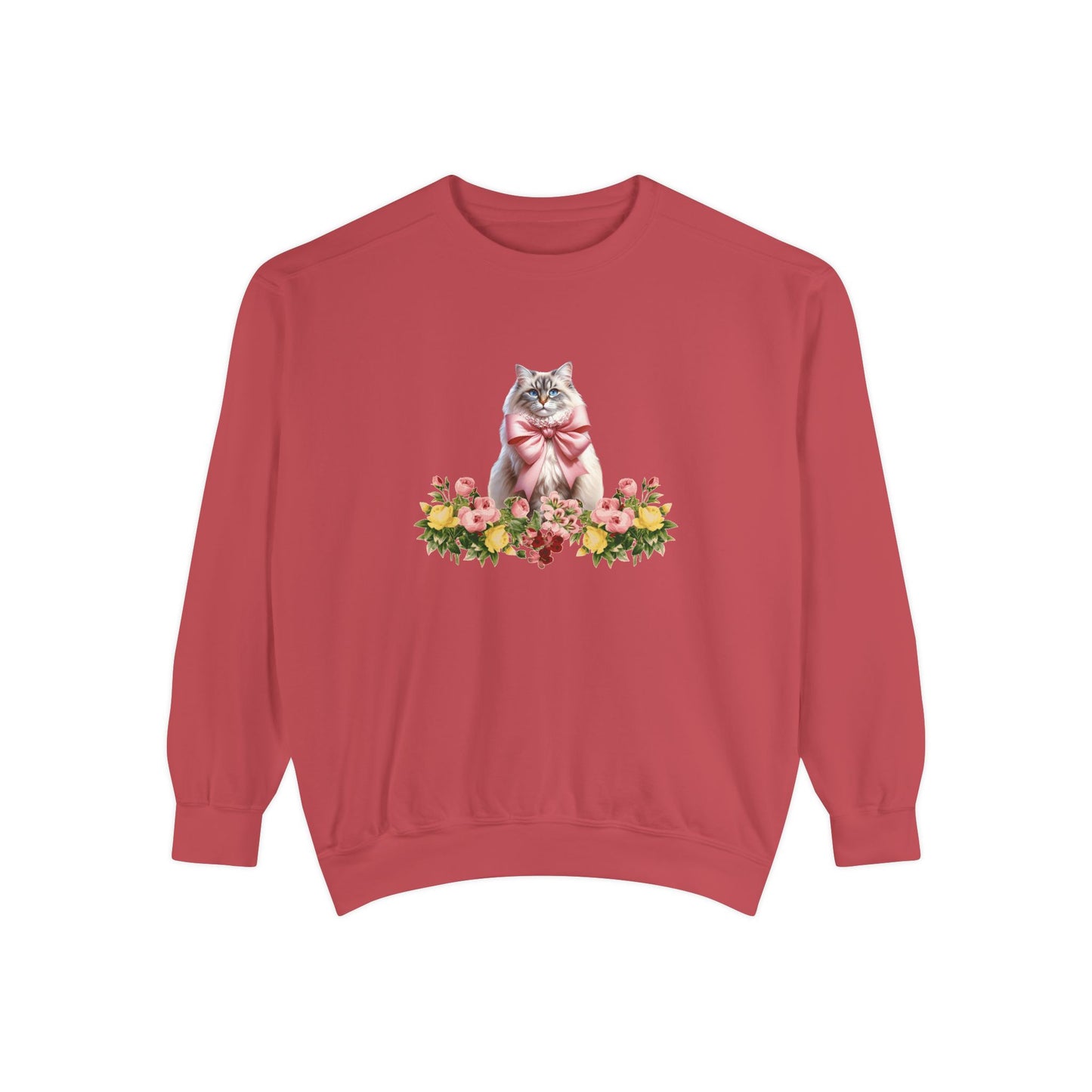 Cat Sweatshirt Coquette Sweatshirt Trendy Crewneck Aesthetic Sweatshirt Cute Sweatshirt Gift For Her Comfort Colors Sweatshirt