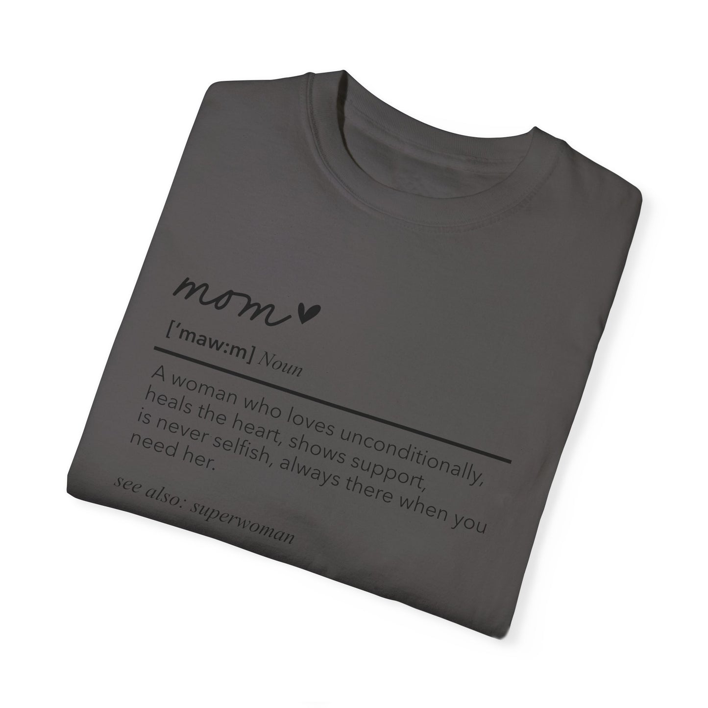 Definition of Mom shirt, summertime shirt, trendy tee, sophisticated tee, Mother's Day shirt