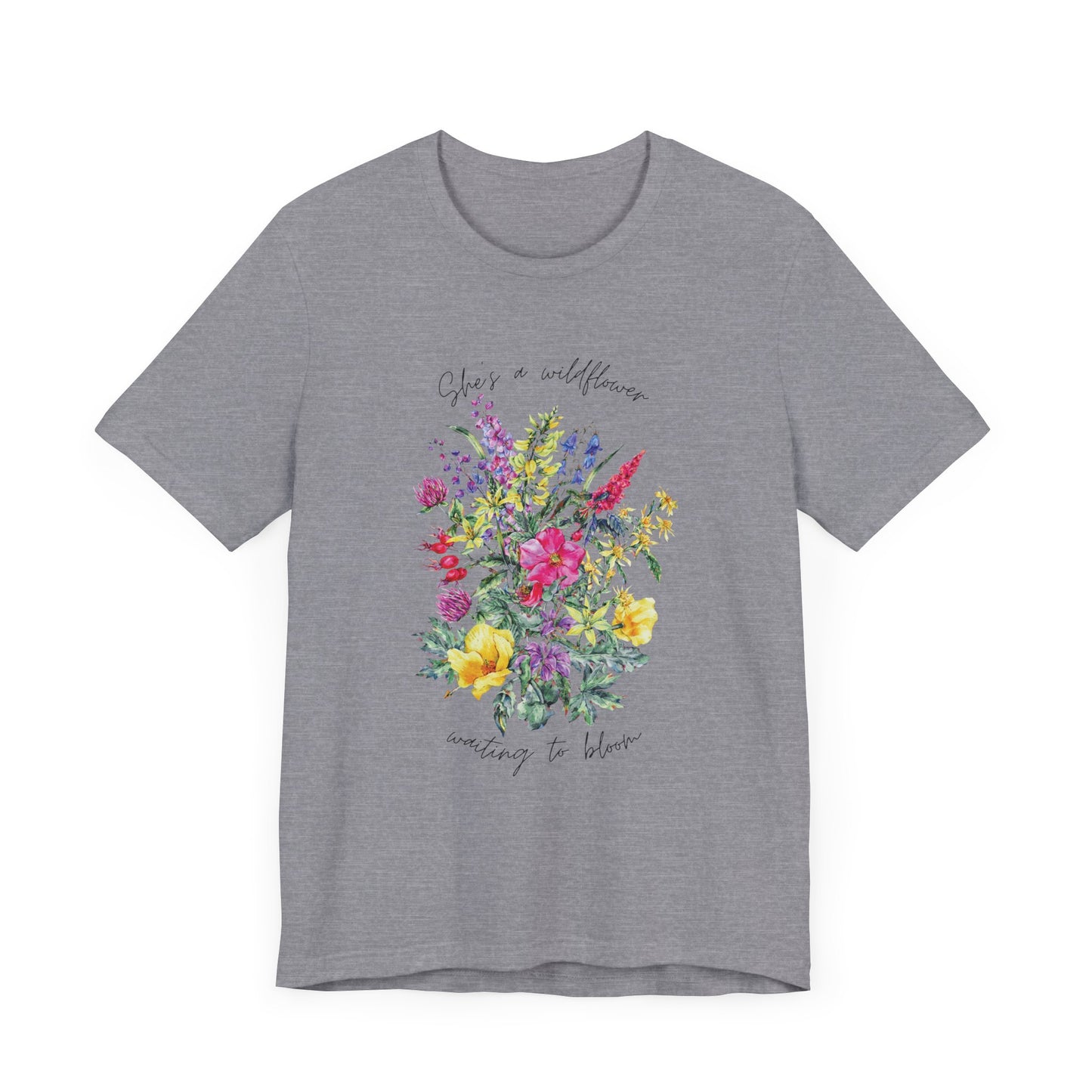 Wildflowers Shirt, Spring flowers shirt, Wildflower Tshirt, Floral Tshirt, Ladies Shirts, Garden Lover Shirt, Nature Lover Shirt