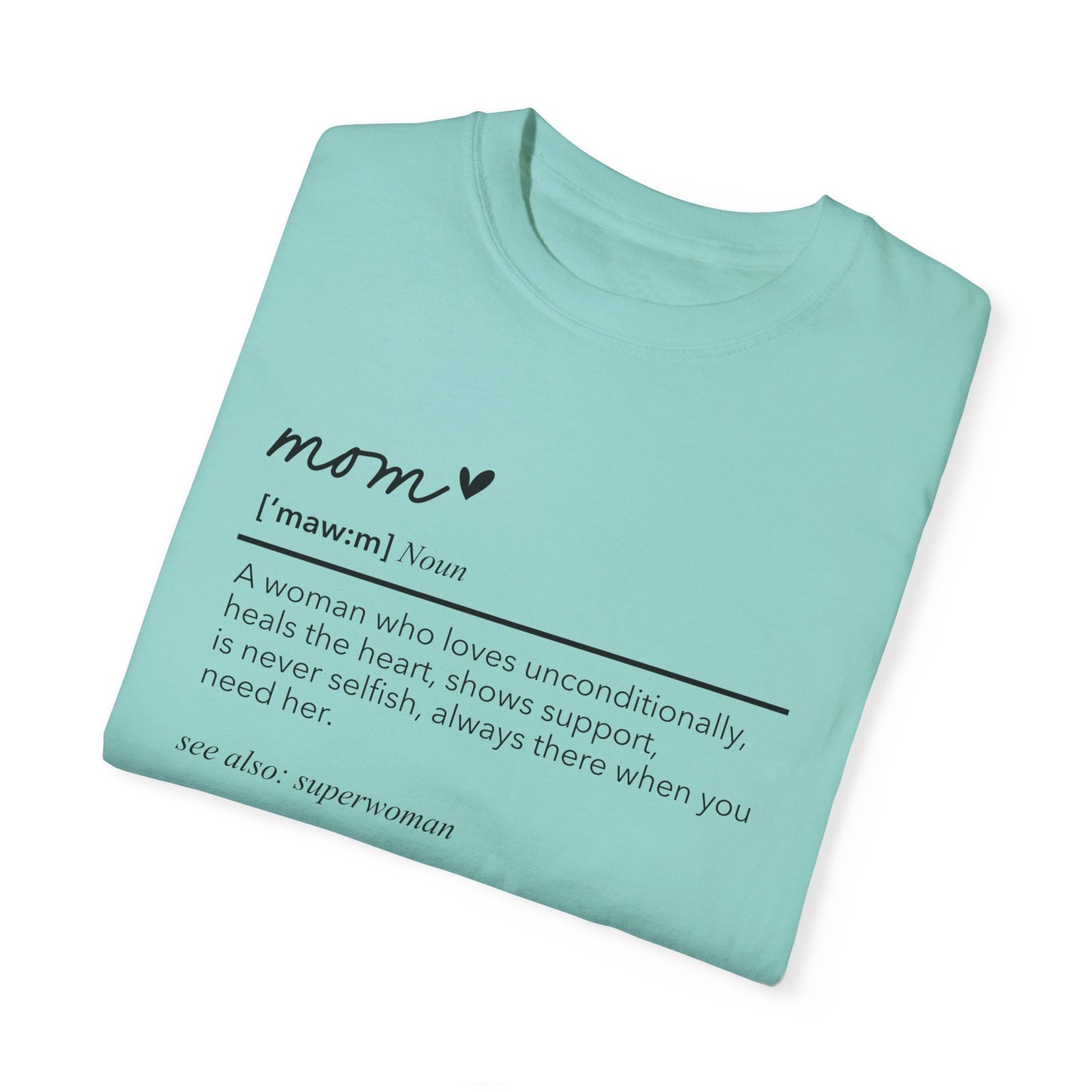 Definition of Mom shirt, summertime shirt, trendy tee, sophisticated tee, Mother's Day shirt