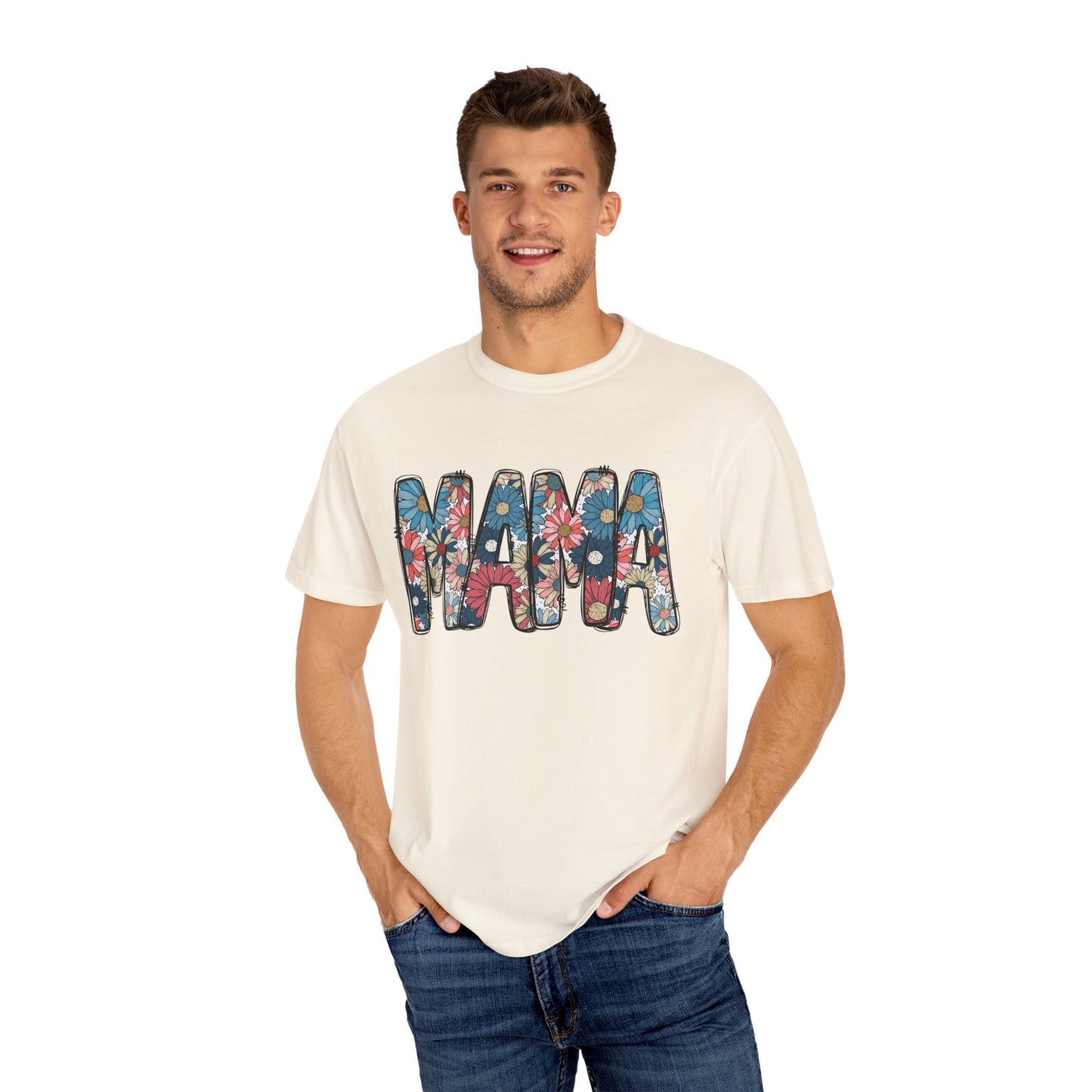 Retro Floral Mama TShirt, Retro Daisy Tee, Mothers day shirt