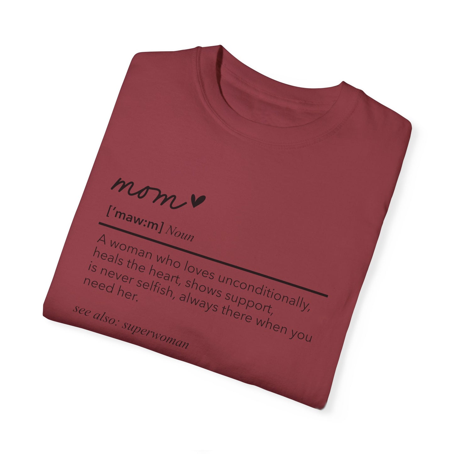 Definition of Mom shirt, summertime shirt, trendy tee, sophisticated tee, Mother's Day shirt