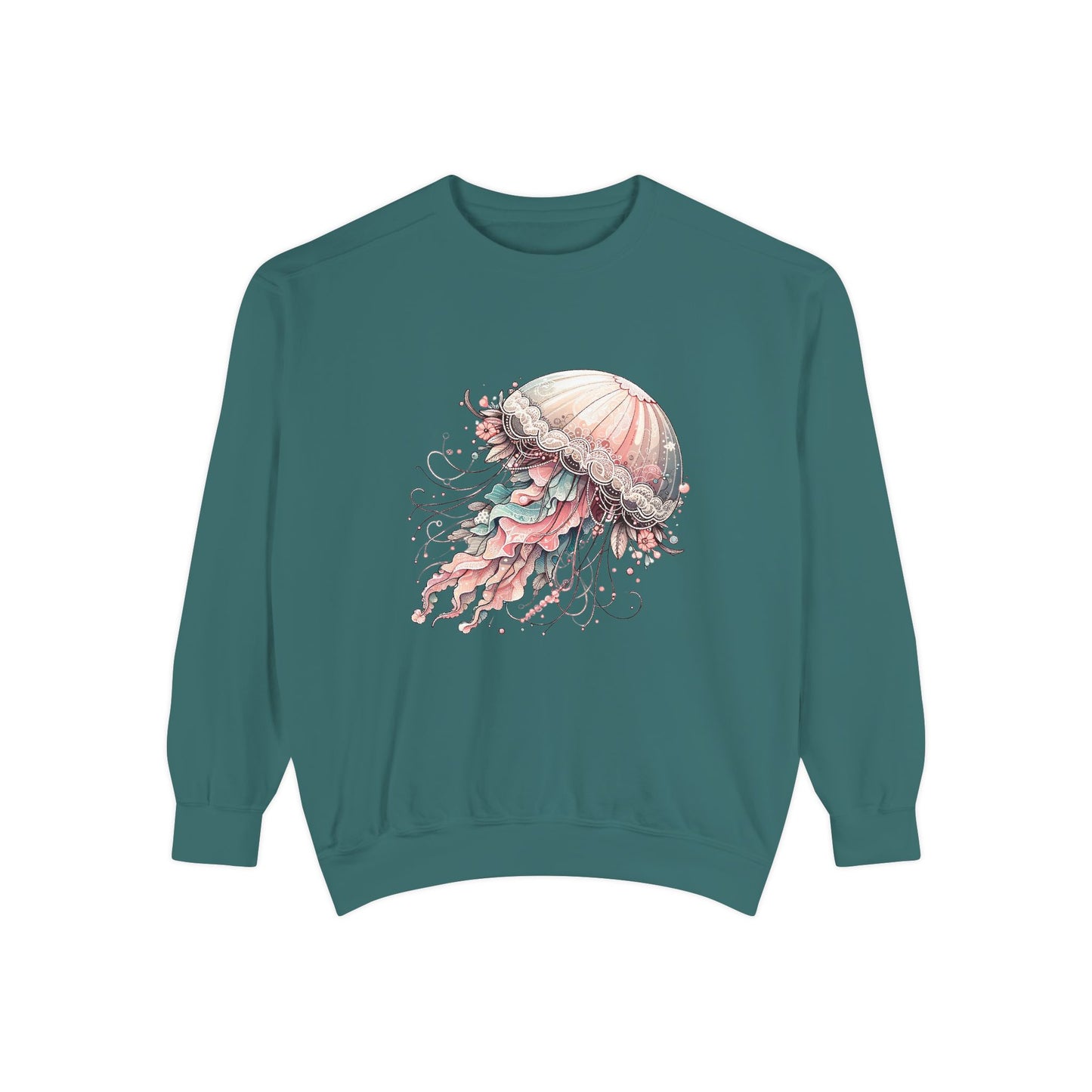 Jellyfish Dreams Sweatshirt Coquette Sweatshirt Trendy Crewneck Aesthetic Sweatshirt Cute Sweatshirt Gift For Her Comfort Colors Sweatshirt