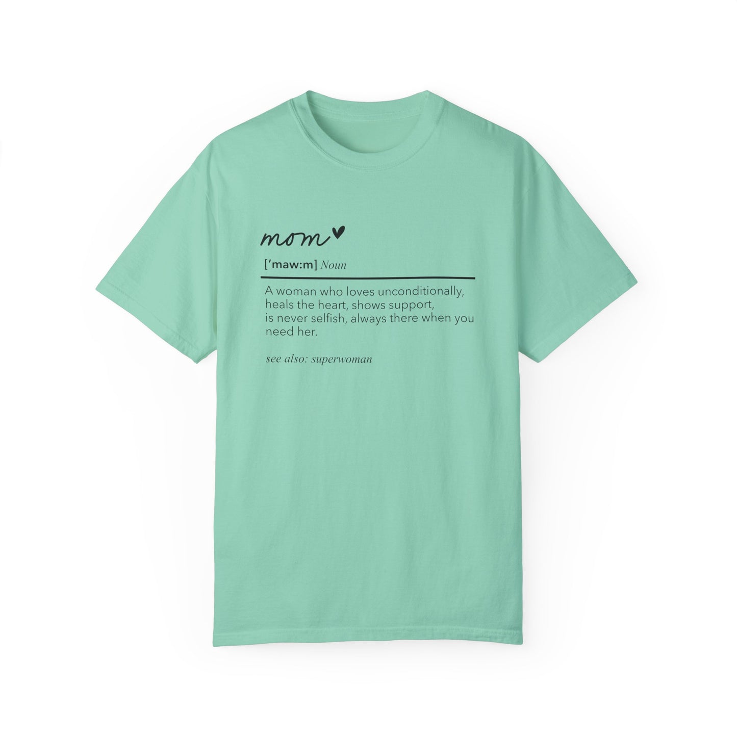 Definition of Mom shirt, summertime shirt, trendy tee, sophisticated tee, Mother's Day shirt