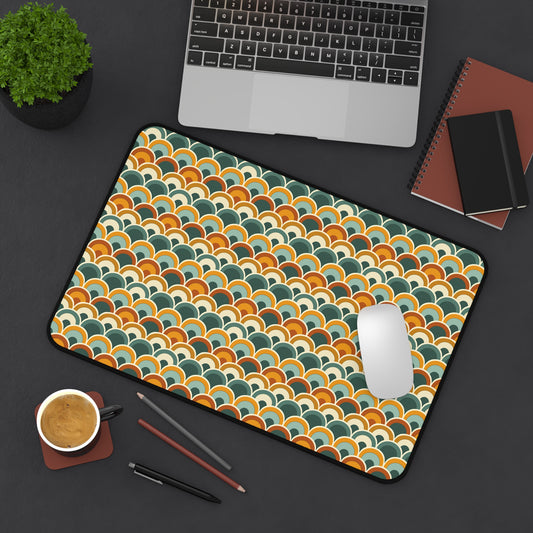 Earthy Overlapping Arches Desk Mat