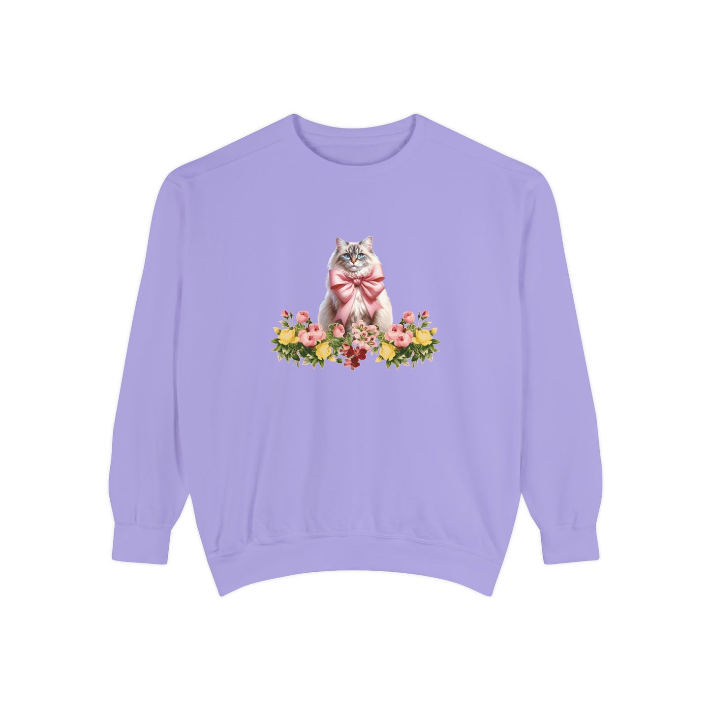 Cat Sweatshirt Coquette Sweatshirt Trendy Crewneck Aesthetic Sweatshirt Cute Sweatshirt Gift For Her Comfort Colors Sweatshirt