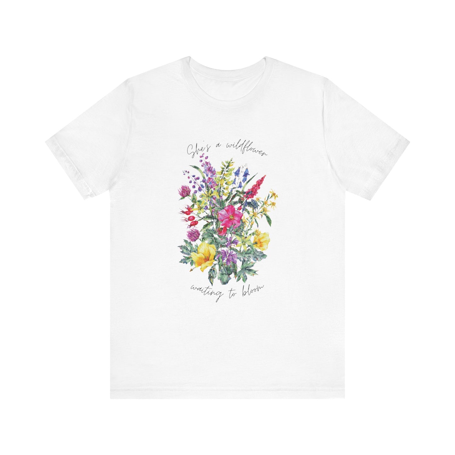Wildflowers Shirt, Spring flowers shirt, Wildflower Tshirt, Floral Tshirt, Ladies Shirts, Garden Lover Shirt, Nature Lover Shirt