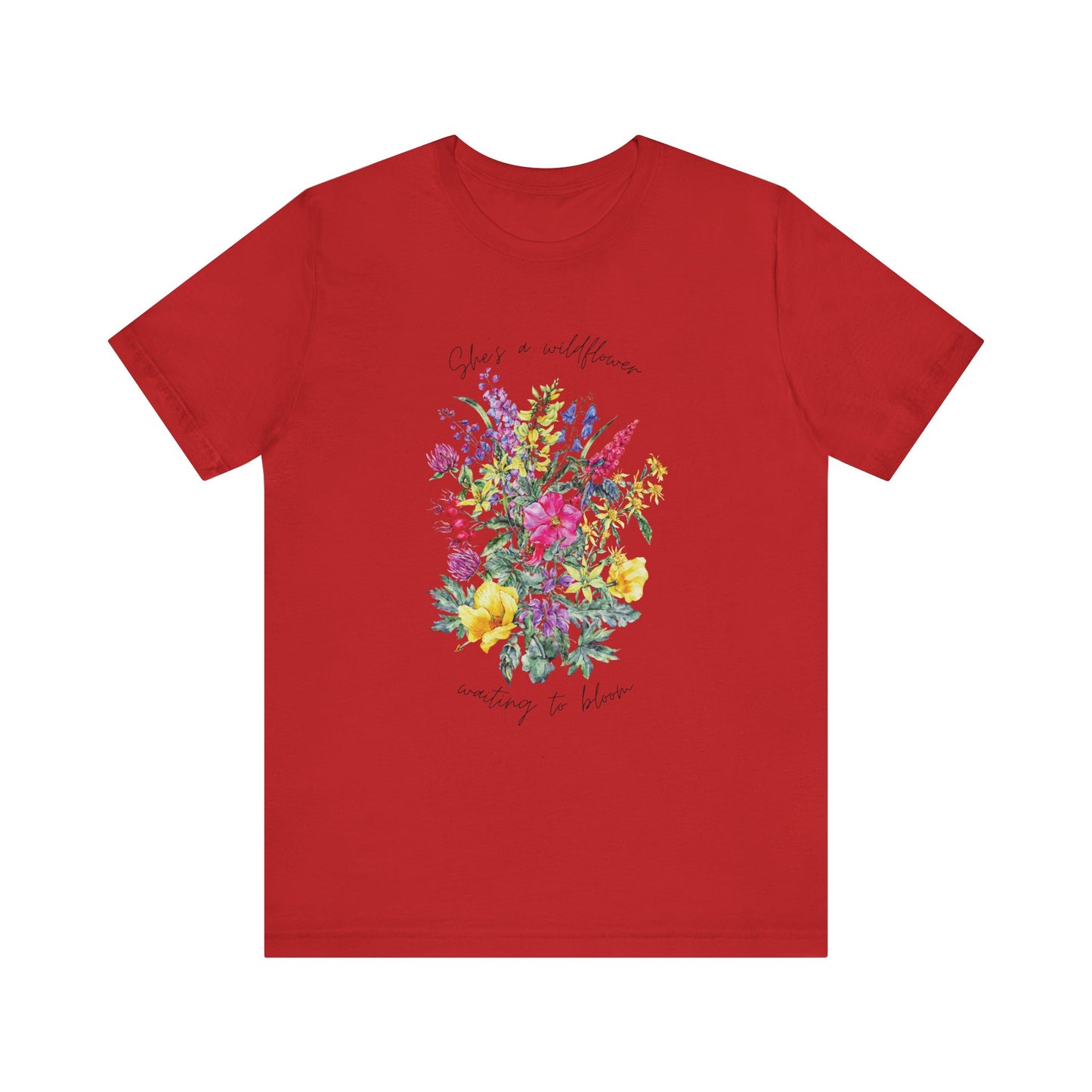 Wildflowers Shirt, Spring flowers shirt, Wildflower Tshirt, Floral Tshirt, Ladies Shirts, Garden Lover Shirt, Nature Lover Shirt