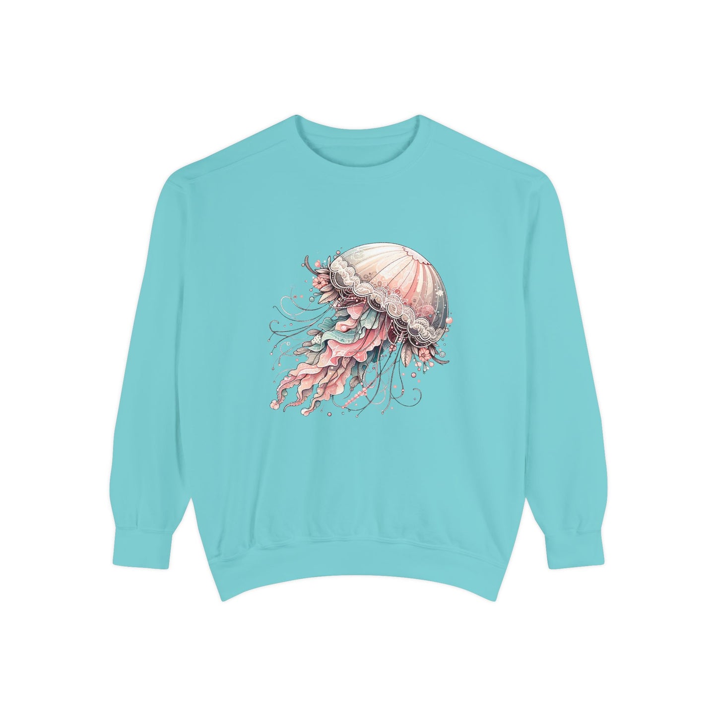 Jellyfish Dreams Sweatshirt Coquette Sweatshirt Trendy Crewneck Aesthetic Sweatshirt Cute Sweatshirt Gift For Her Comfort Colors Sweatshirt