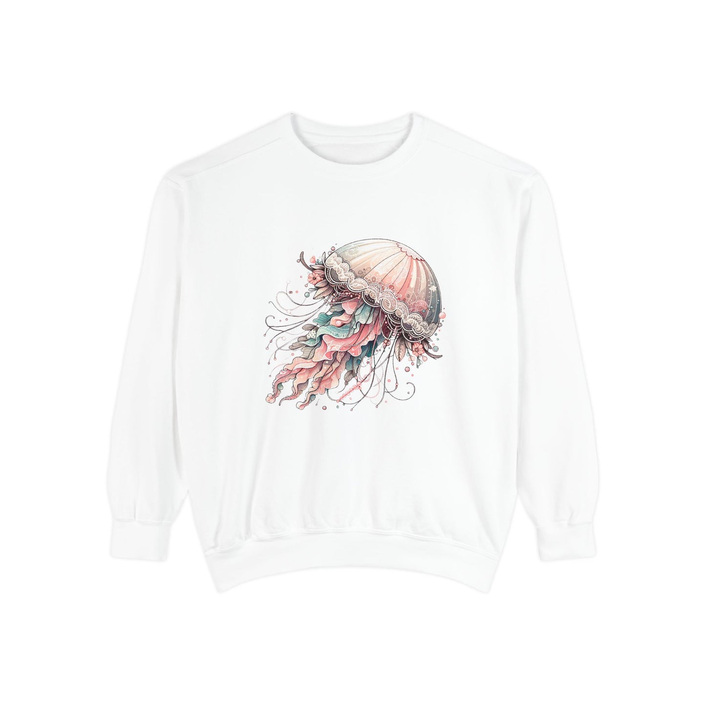 Jellyfish Dreams Sweatshirt Coquette Sweatshirt Trendy Crewneck Aesthetic Sweatshirt Cute Sweatshirt Gift For Her Comfort Colors Sweatshirt