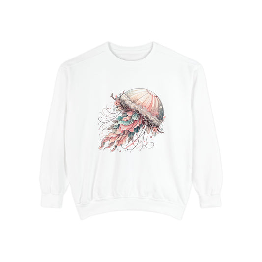 Jellyfish Dreams Sweatshirt Coquette Sweatshirt Trendy Crewneck Aesthetic Sweatshirt Cute Sweatshirt Gift For Her Comfort Colors Sweatshirt