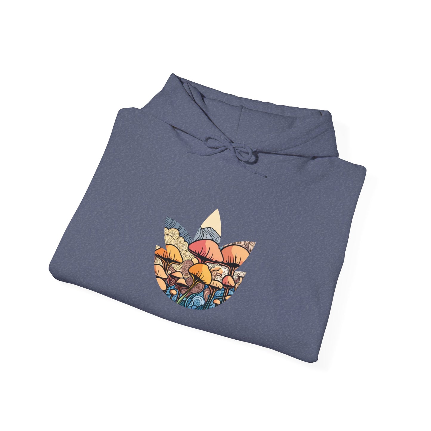 Psychedelic Mushroom Sunset Hoodie Unisex Heavy Blend™ Hooded Sweatshirt